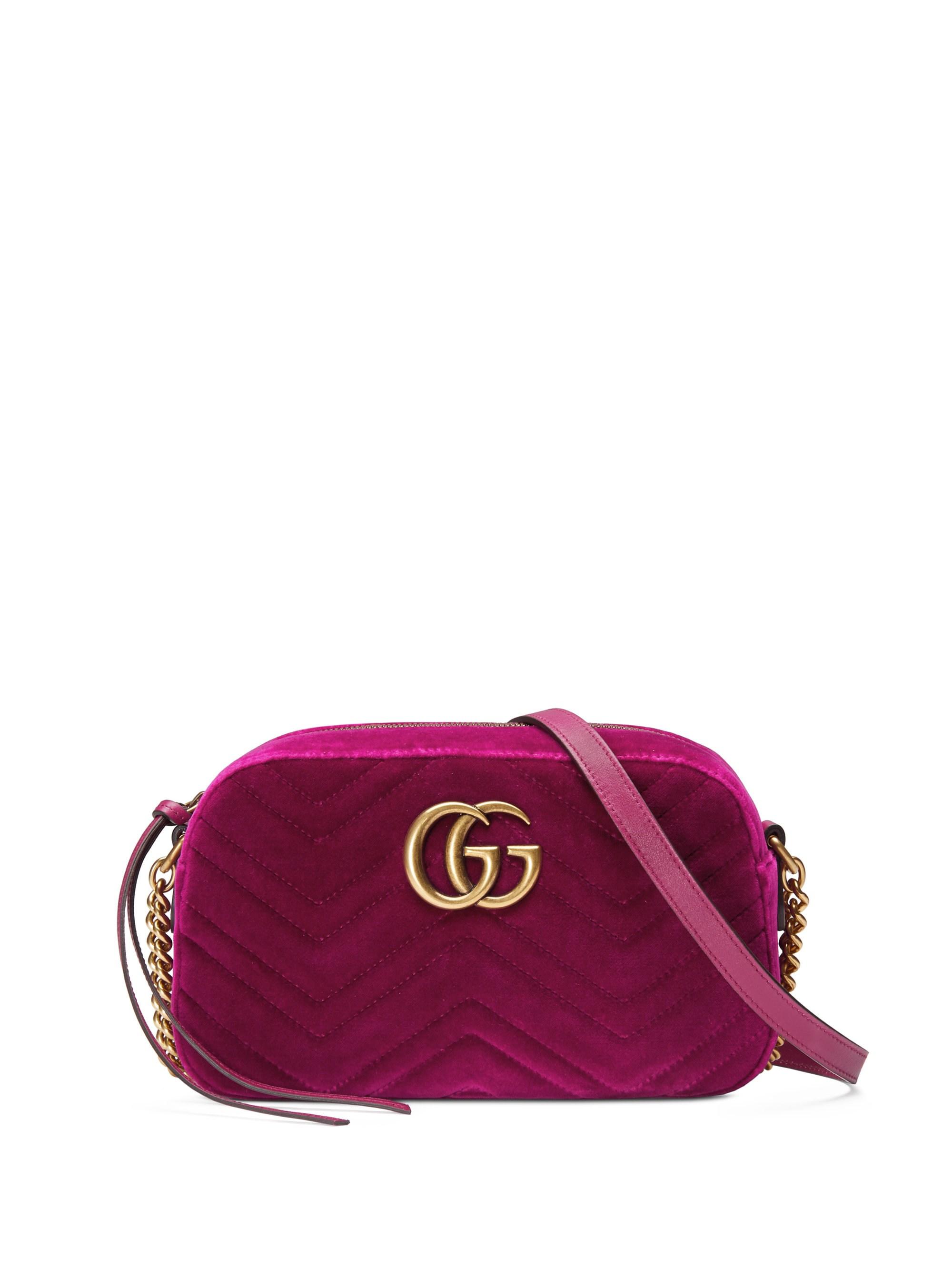 gucci bag purple velvet