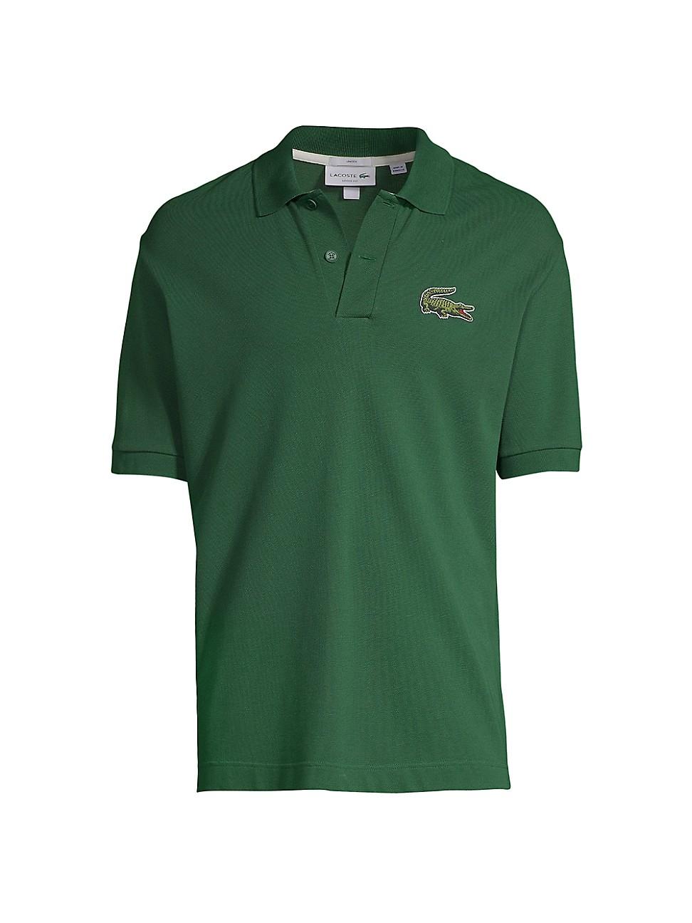 Lacoste Unisex Loosefit Cotton Piqué Polo in Green for Men Lyst