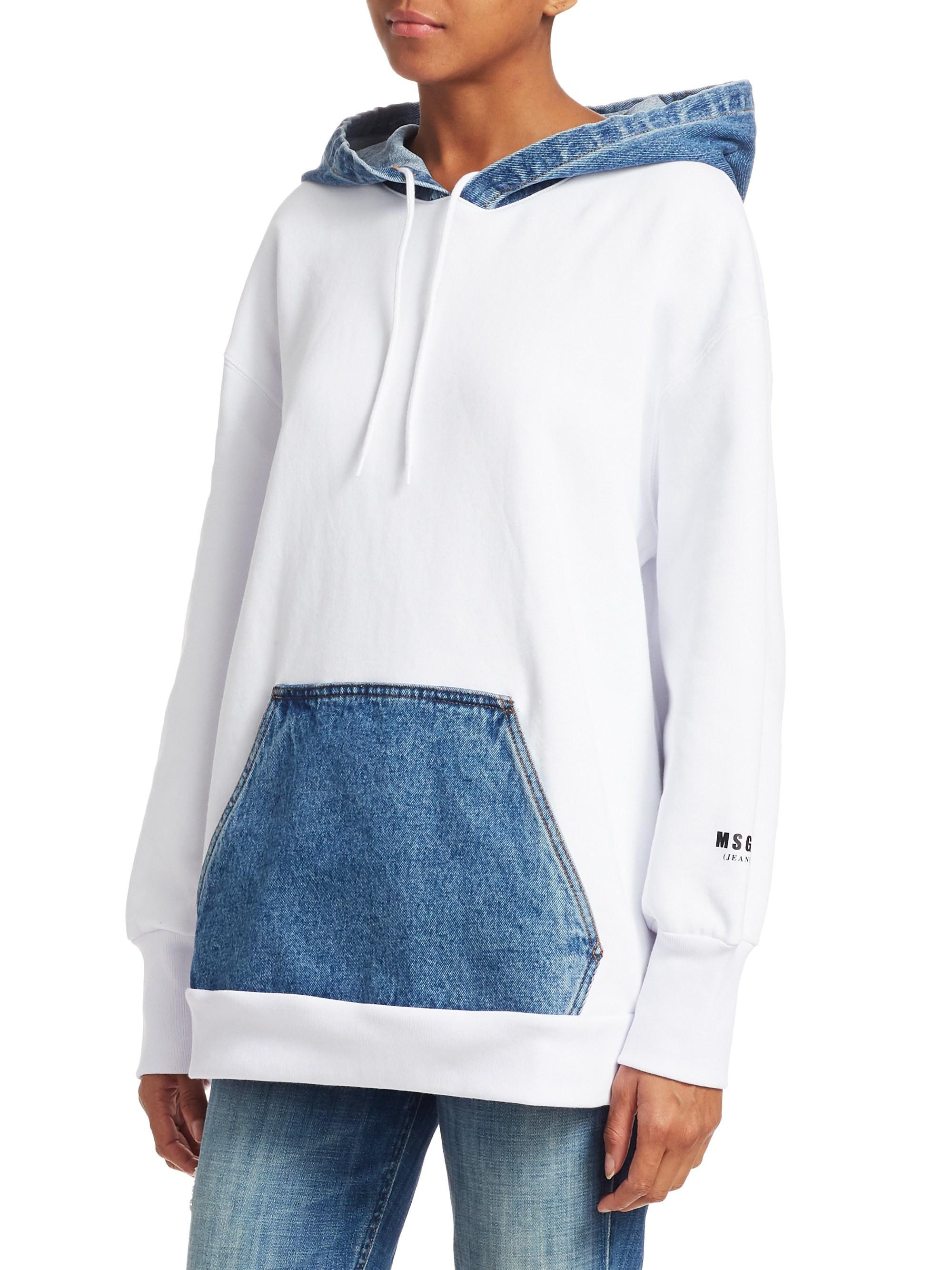 denim pullover women's