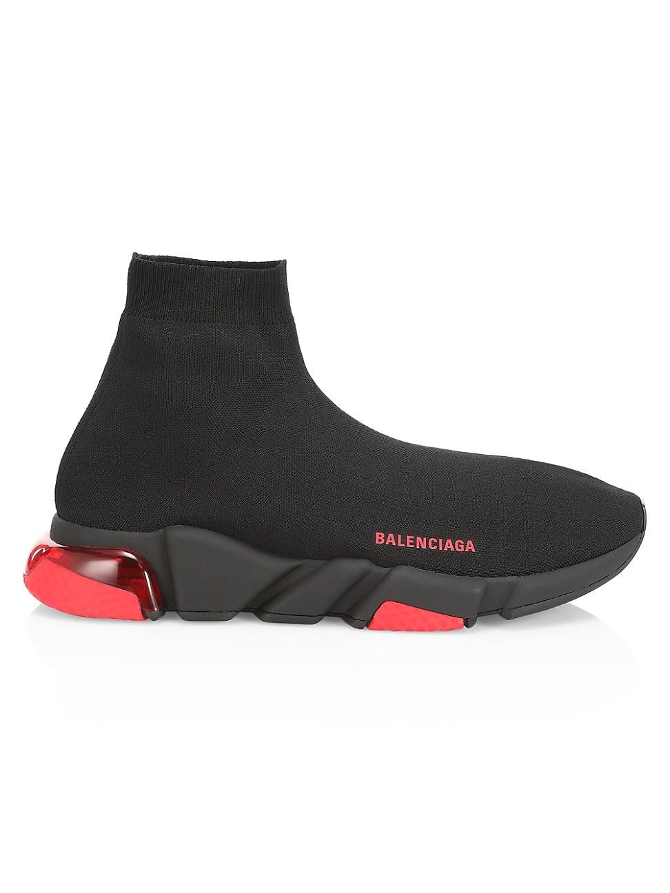 Balenciaga Speed Lt Clear Sock Sneakers in Black for Men | Lyst