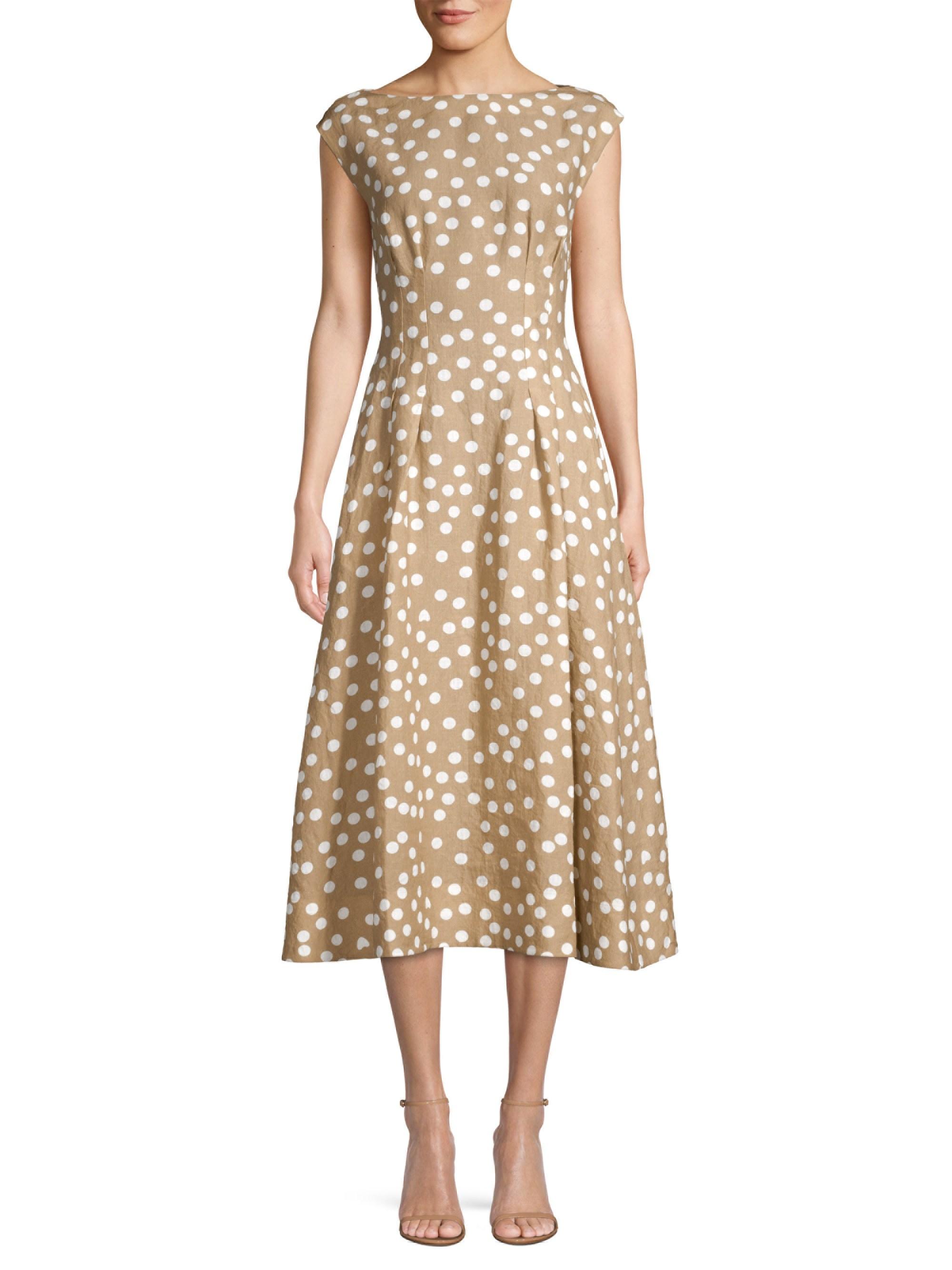 escada polka dot dress