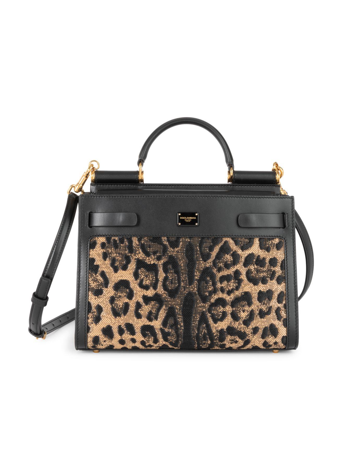 leopard print box bag