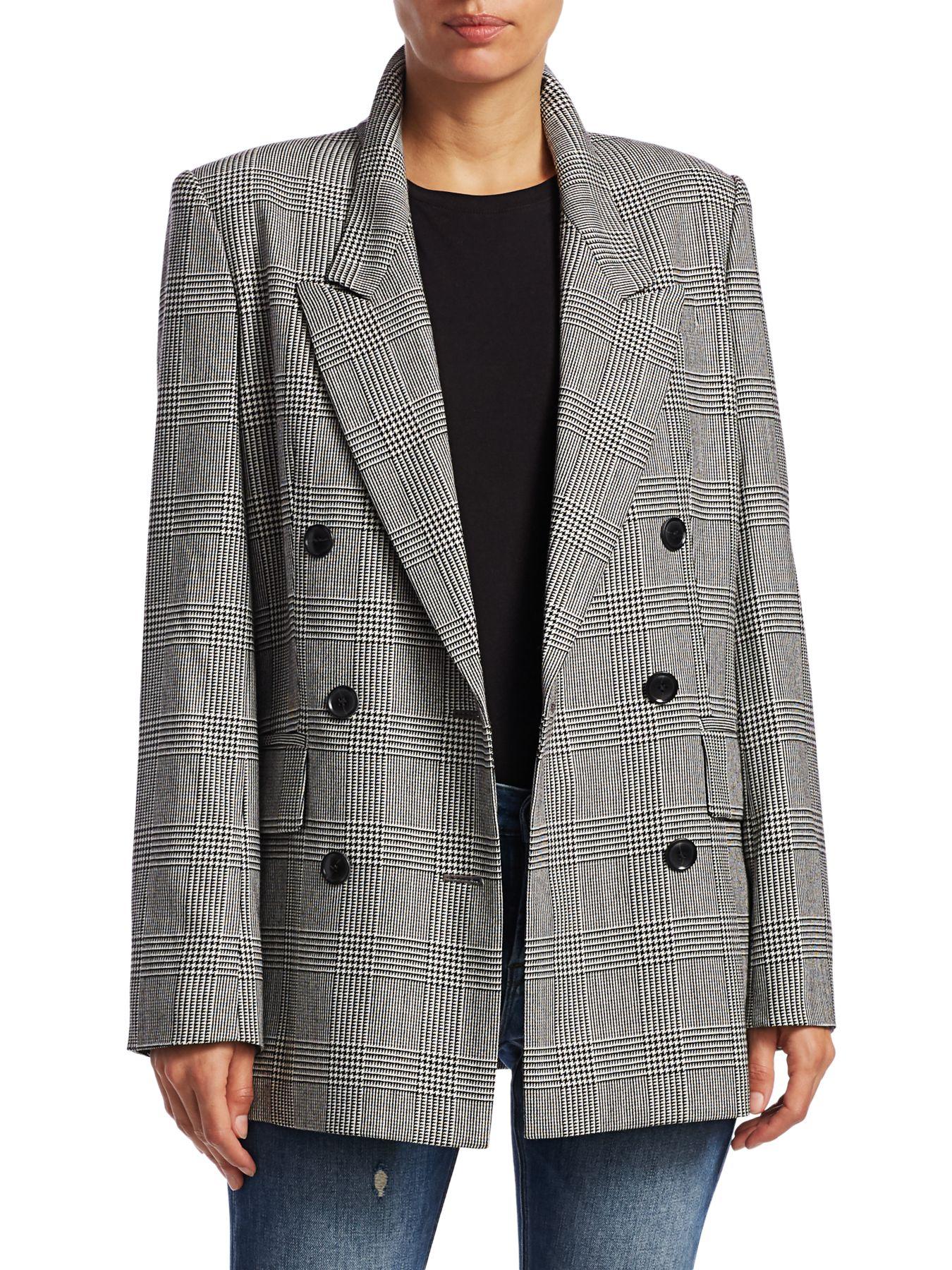 Frame plaid blazer Clearance