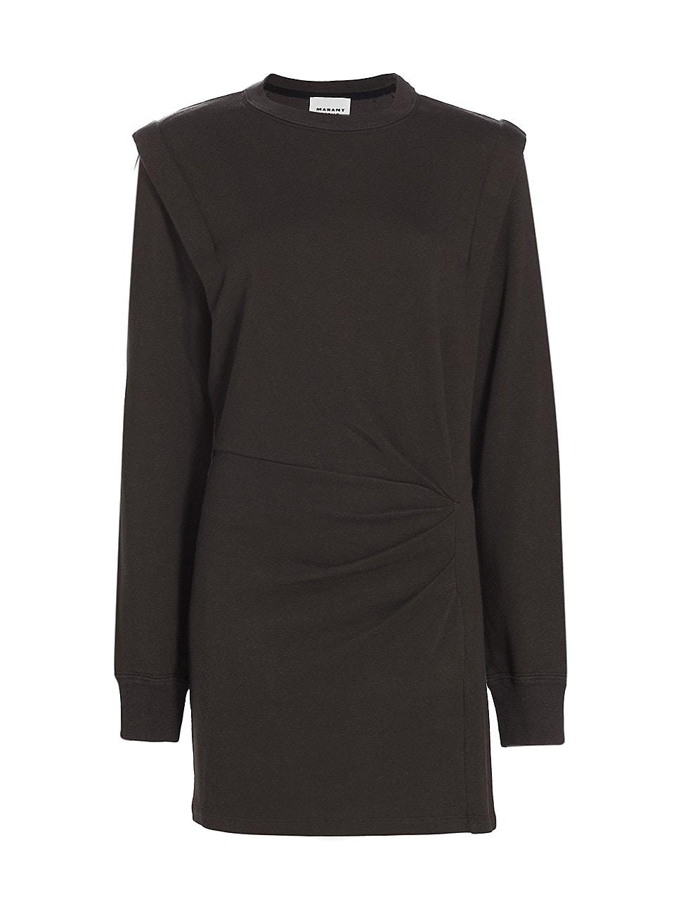 Étoile Isabel Marant Michaela Sweatshirt Minidress in Black | Lyst
