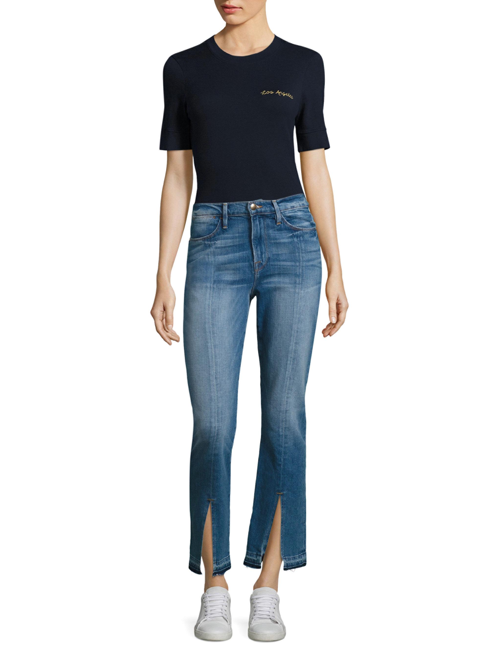 slit hem pants