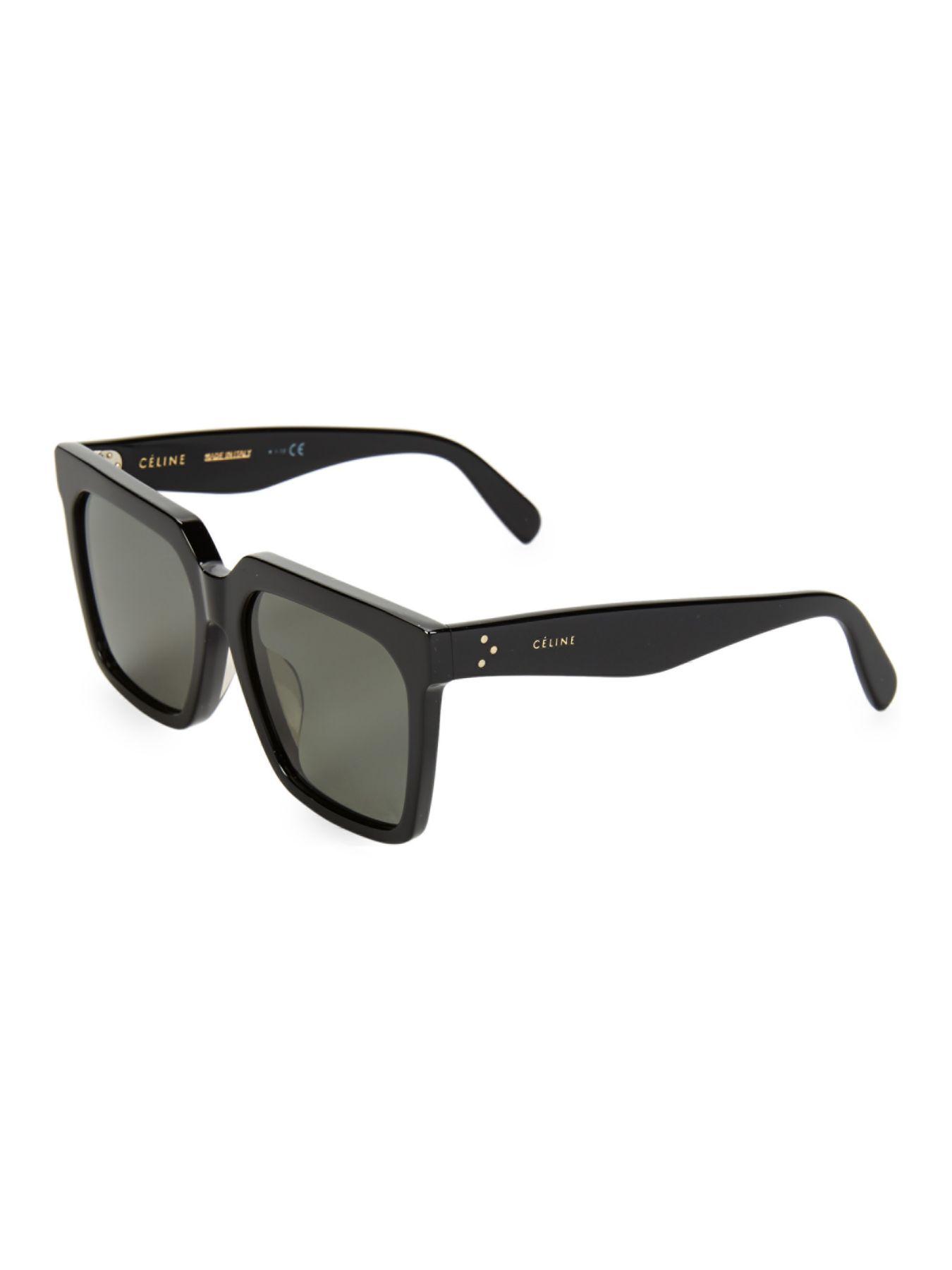 CELINE Polarized Square Sunglasses, 50mm