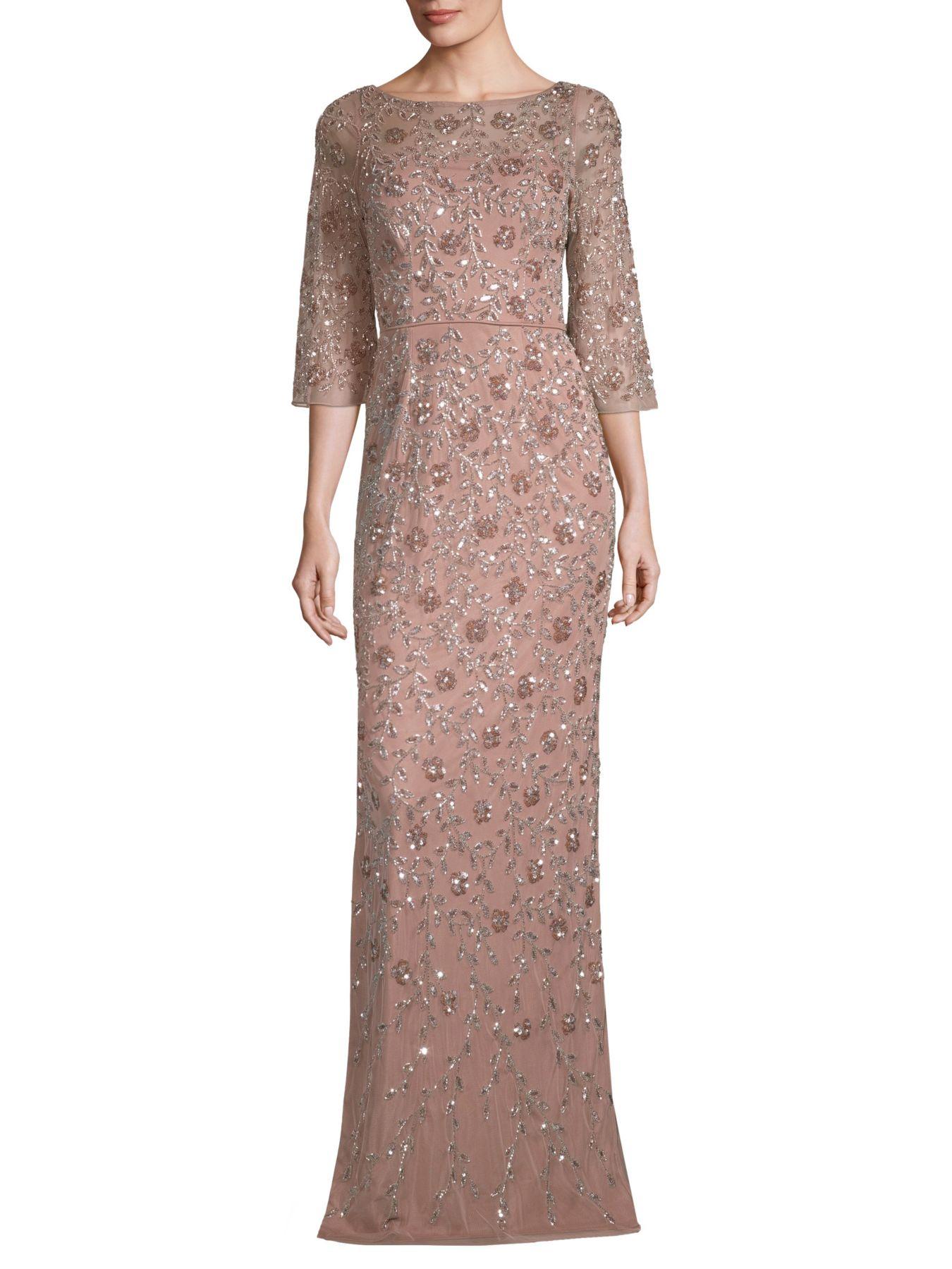 aidan mattox embellished gown