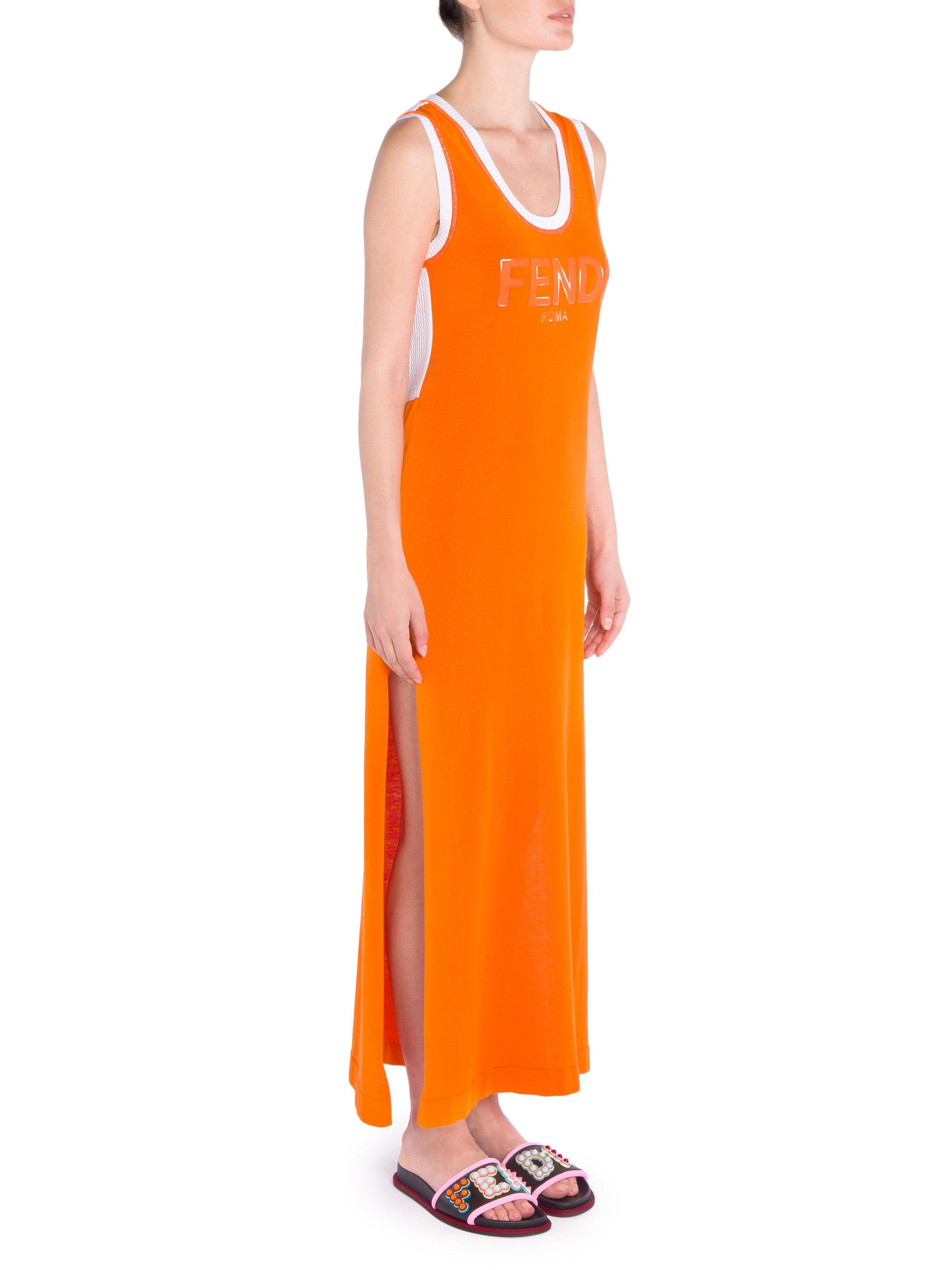 orange tank dress