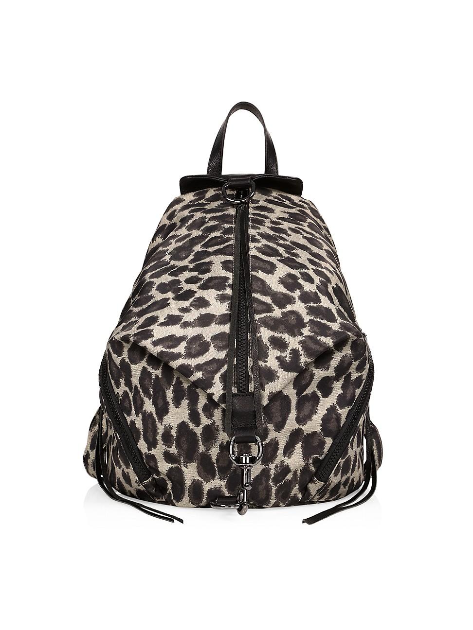 rebecca minkoff leopard backpack
