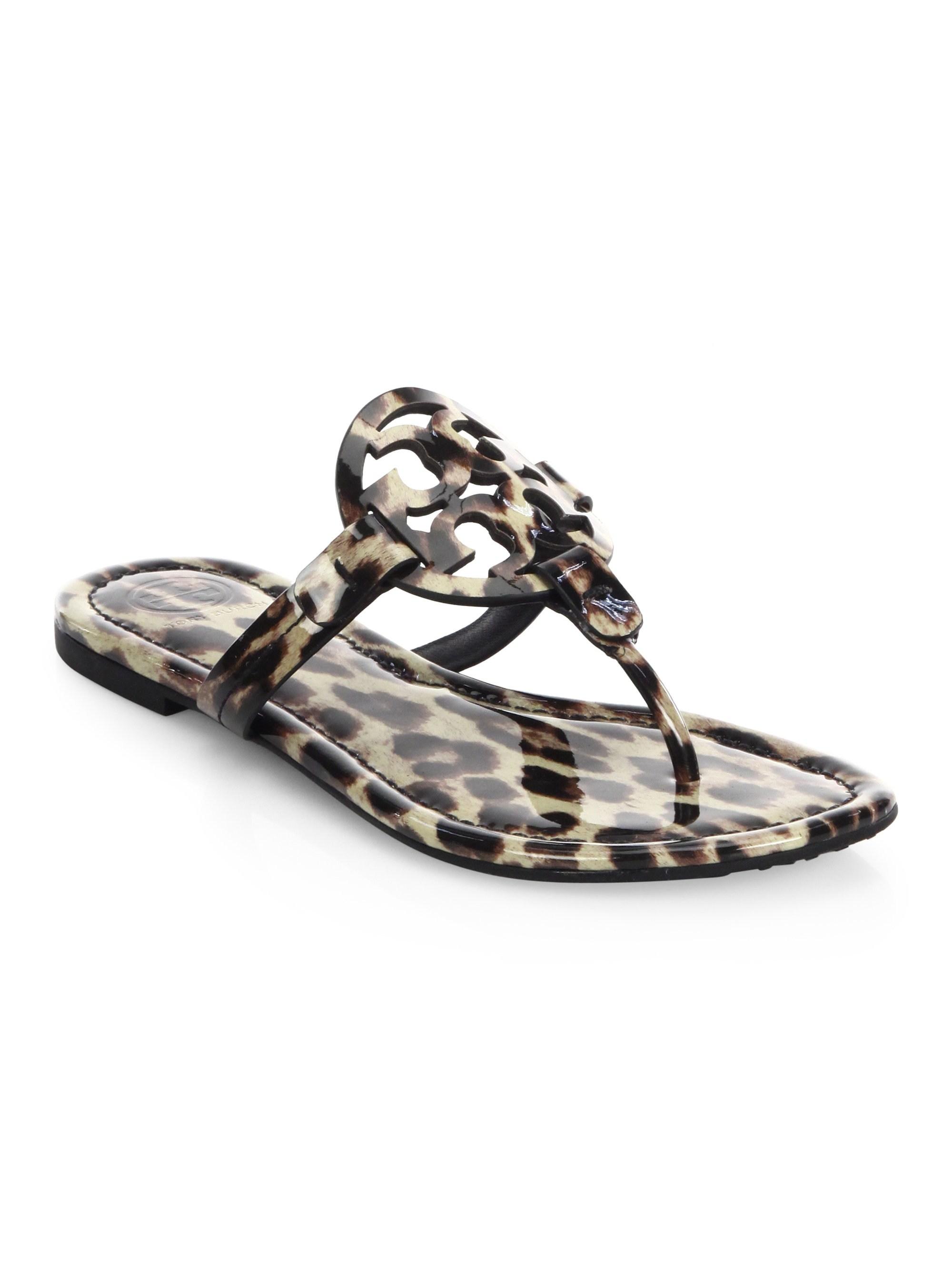 tory burch leopard print sandals