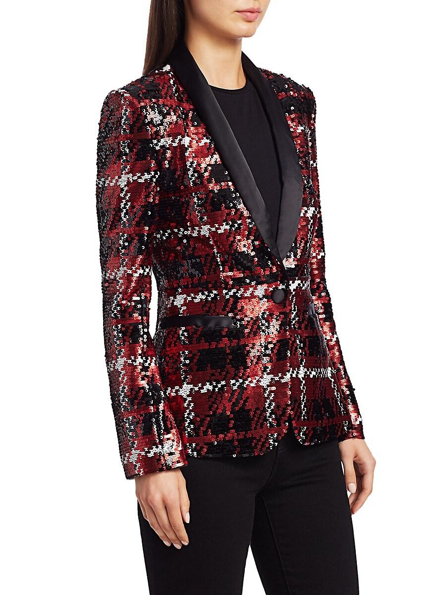 plaid smoking jacket