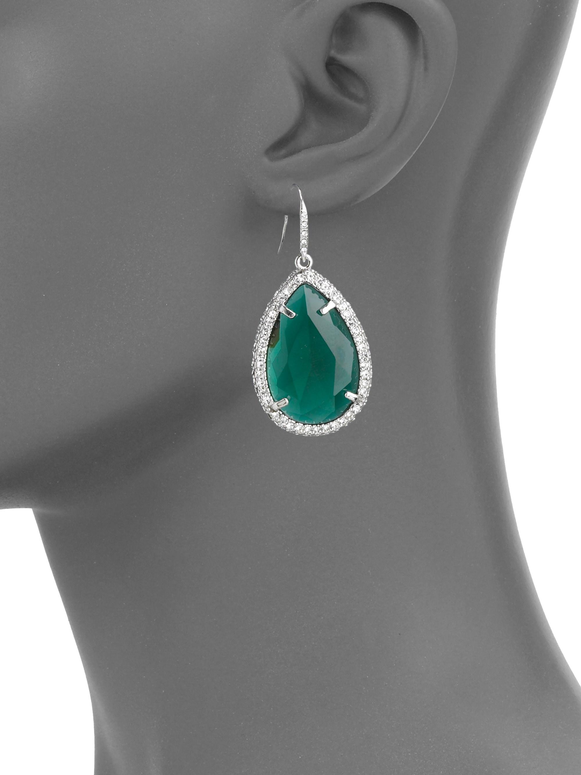 ABS By Allen Schwartz Women's Faceted Drop Earrings