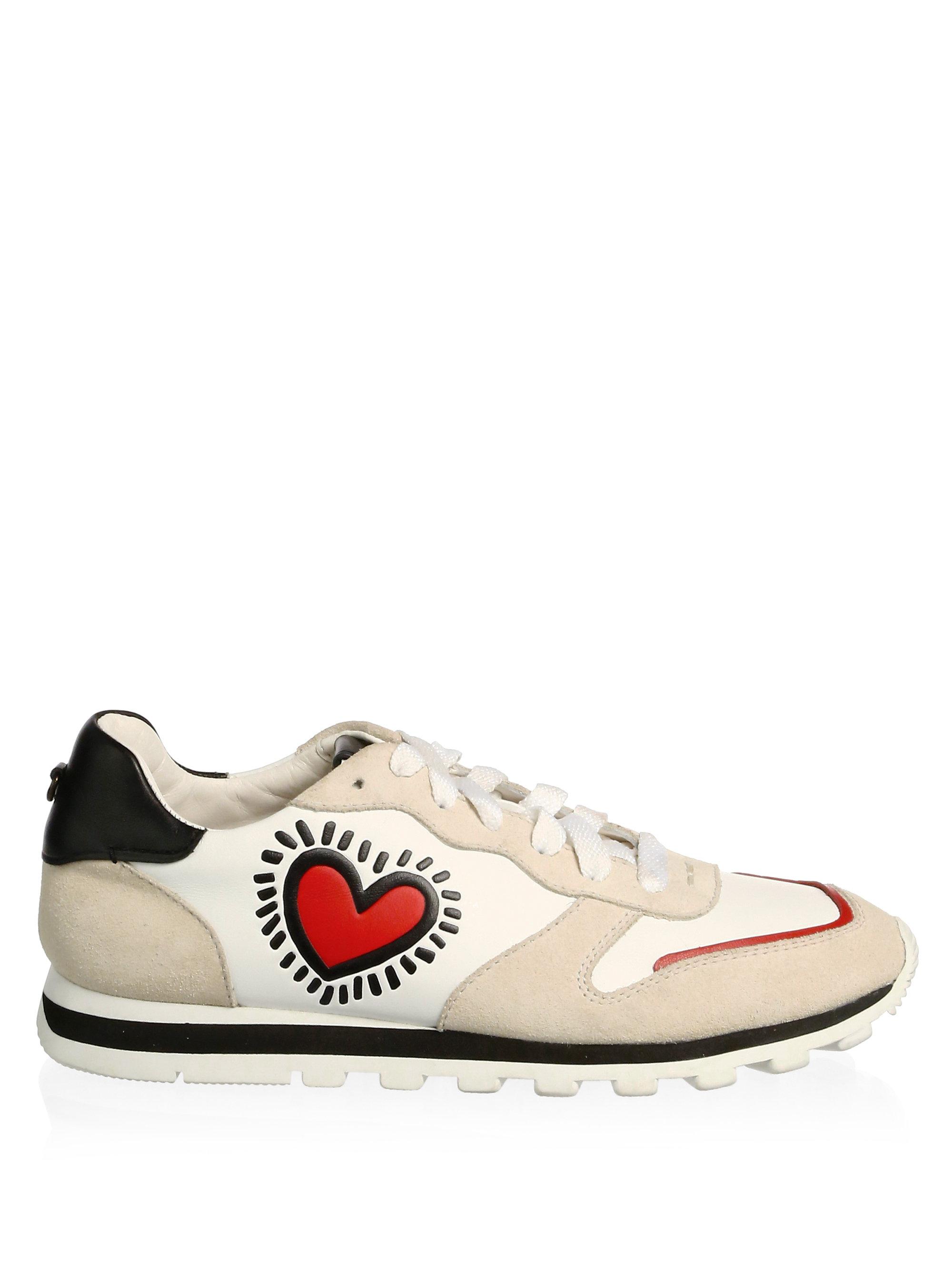 COACH Keith Haring Runner Heart Sneakers - Lyst