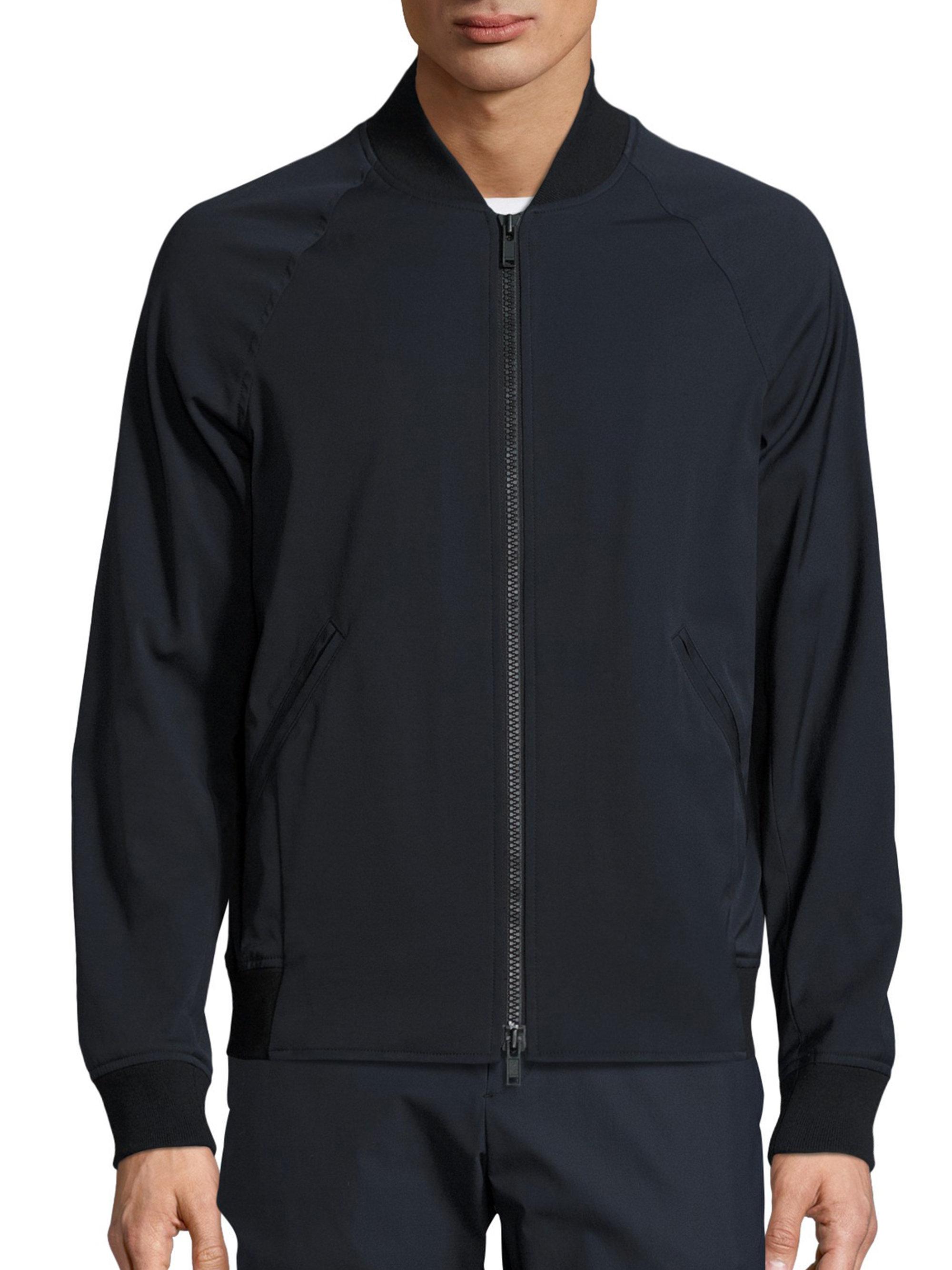 Download Theory Synthetic Neoteric Bomber Jacket in Navy (Blue) for ...