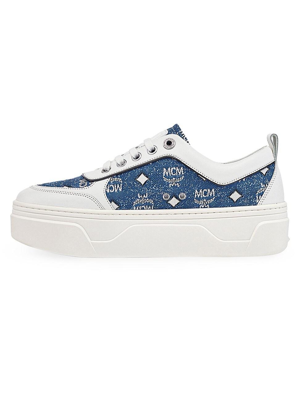 mcm women's skyward low top platform sneakers