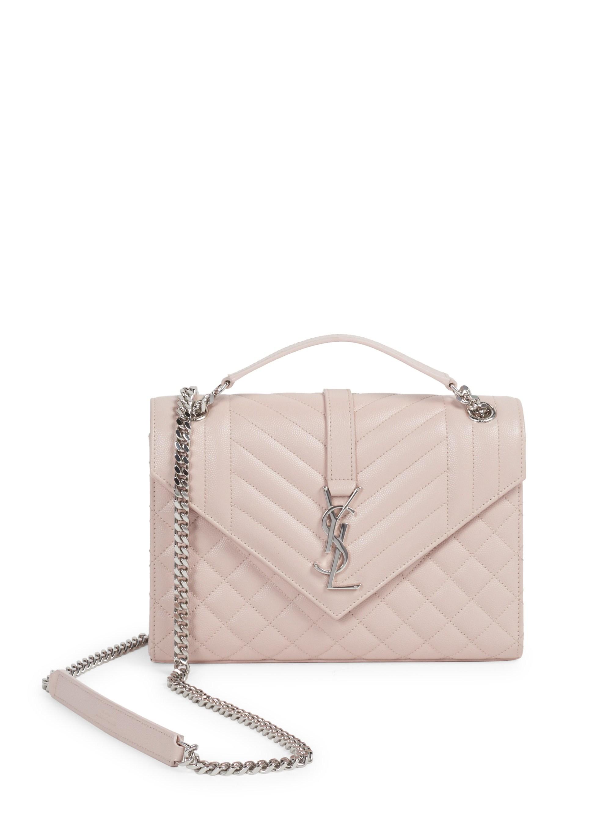 Saint Laurent Envelope Large Quilted Leather Crossbody