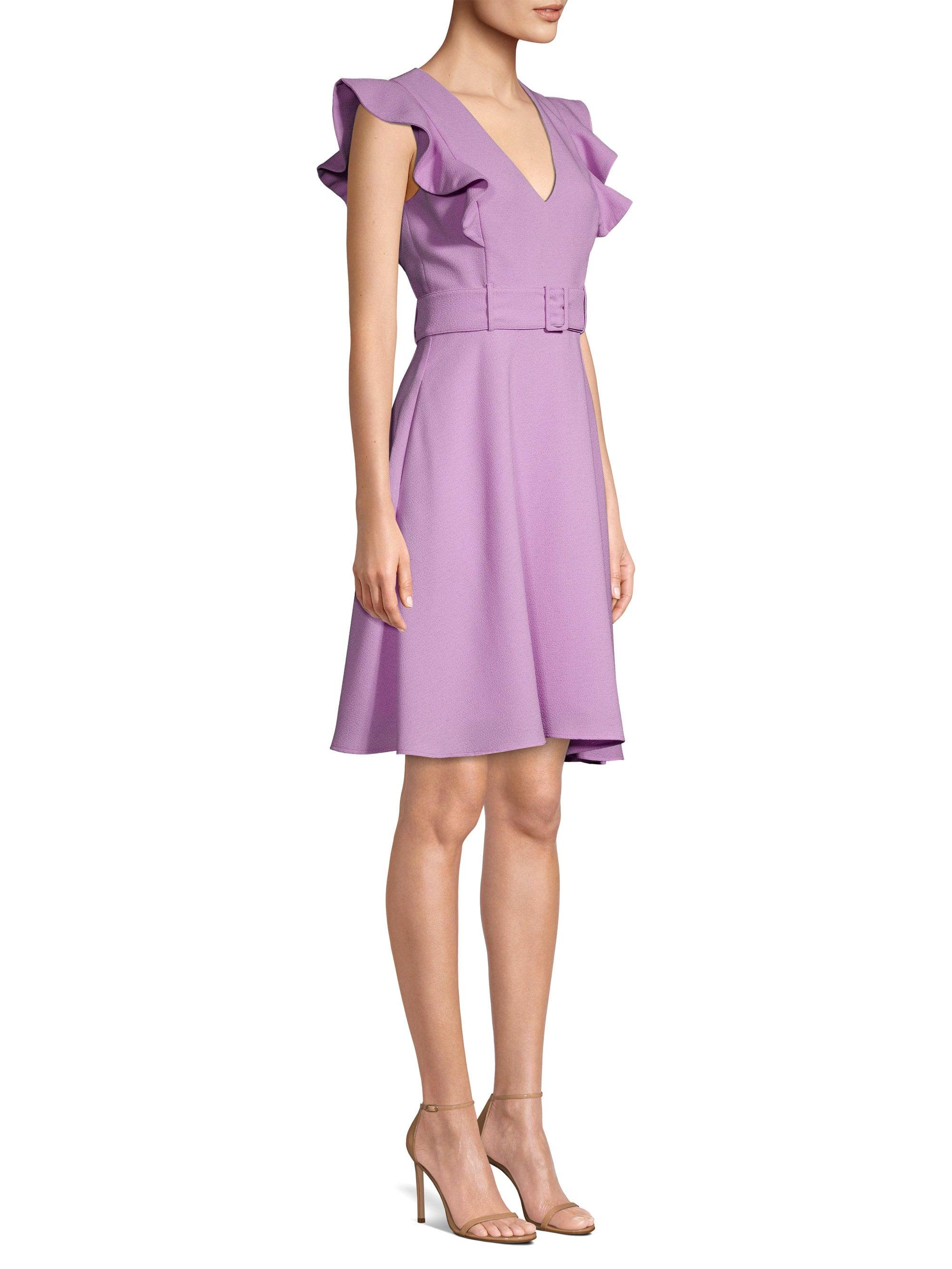 black halo hailey belted dress