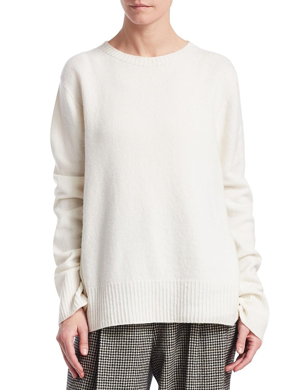 The Row Wool Sibel Pullover Sweater in Ivory (White) - Lyst