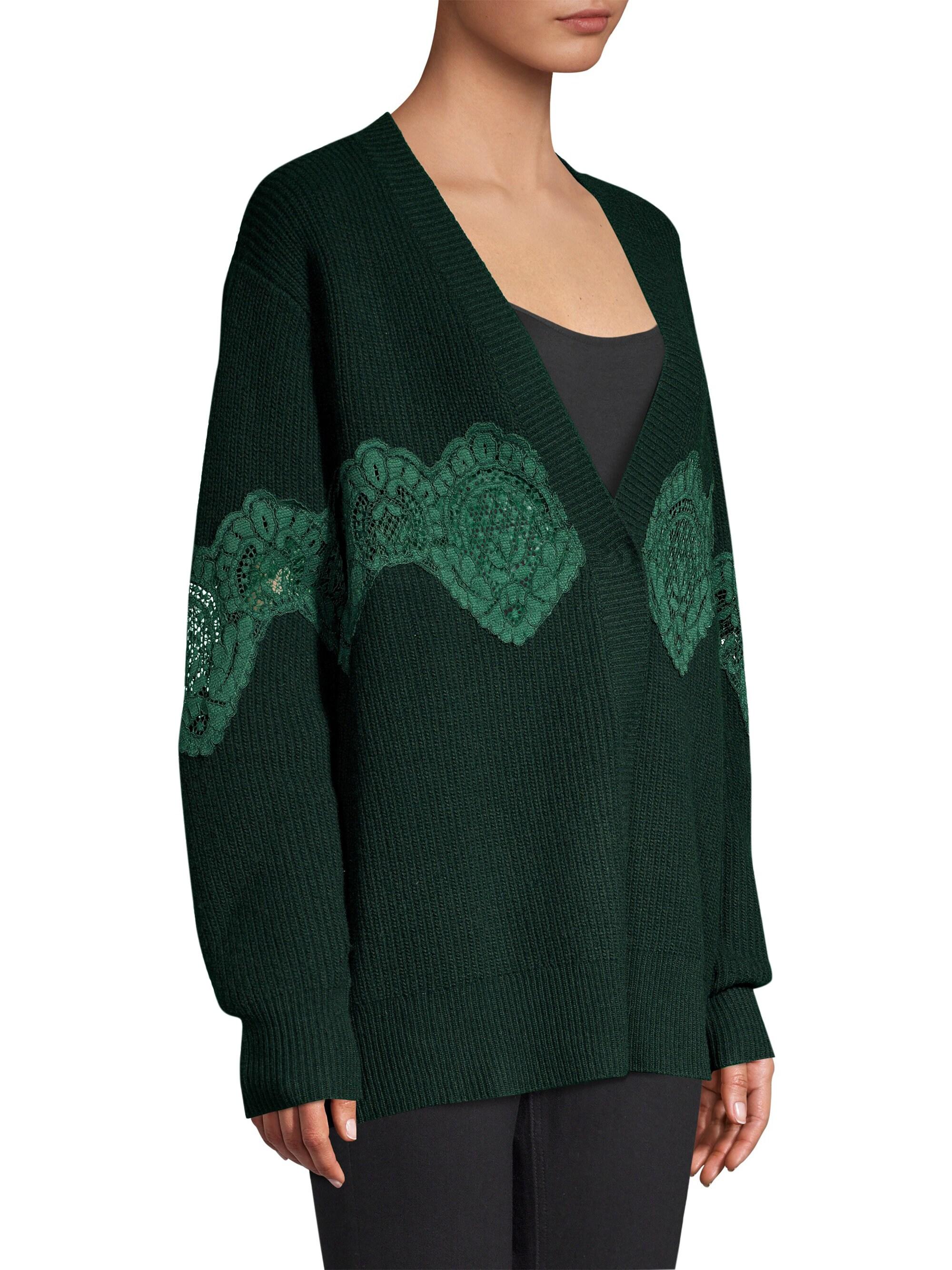 bottle green cardigan womens