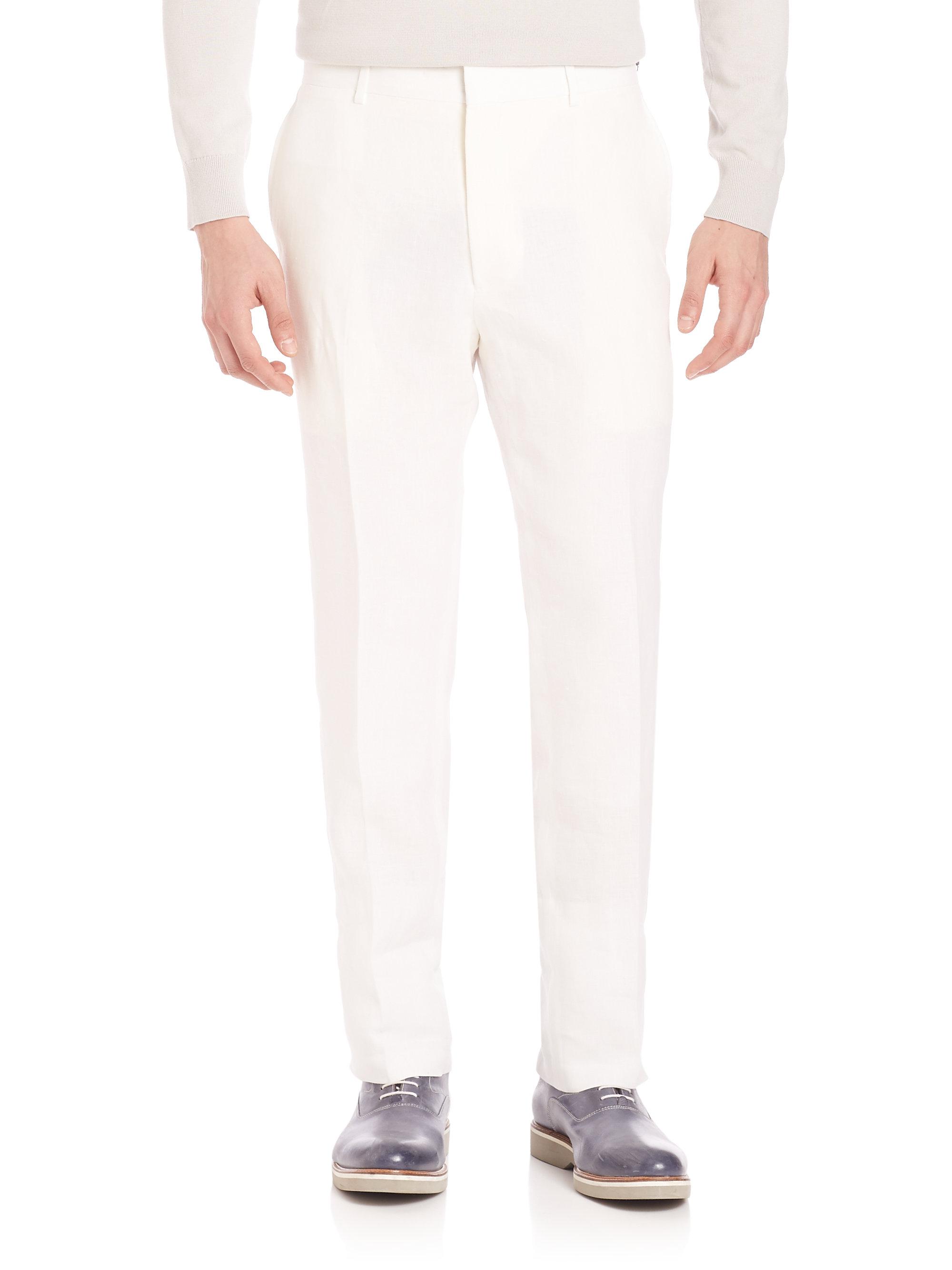 Polo Ralph Lauren  Linen Trouser Light Cream  HHV