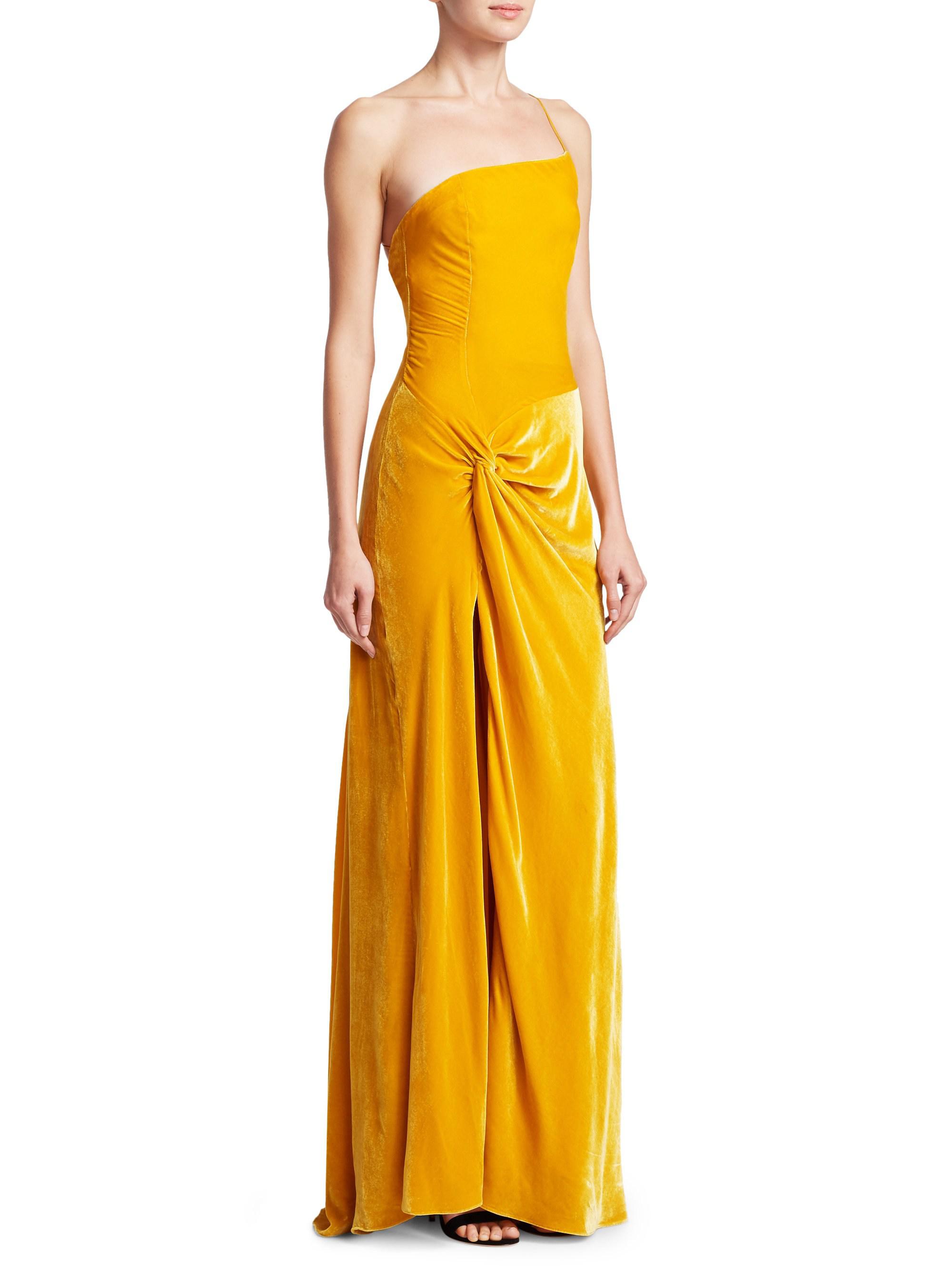 cinq a sept yellow dress
