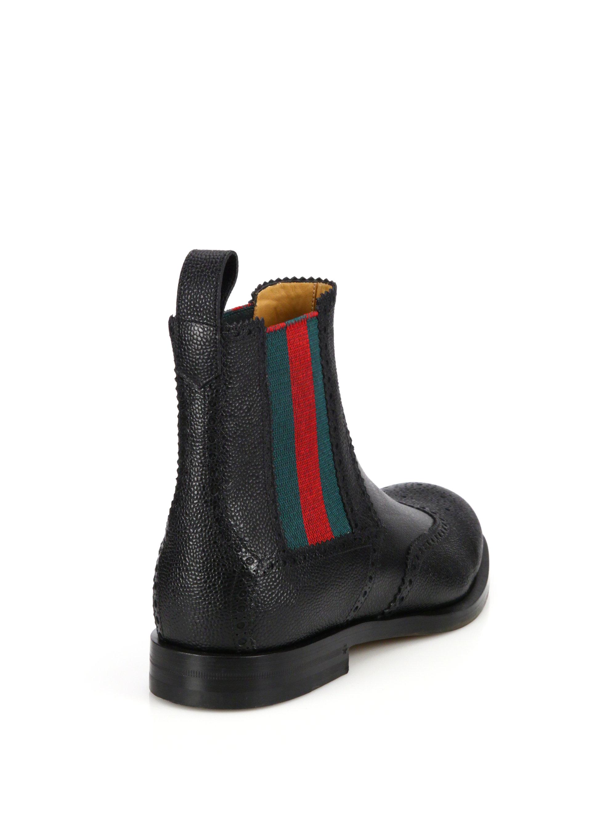 gucci wingtip boots