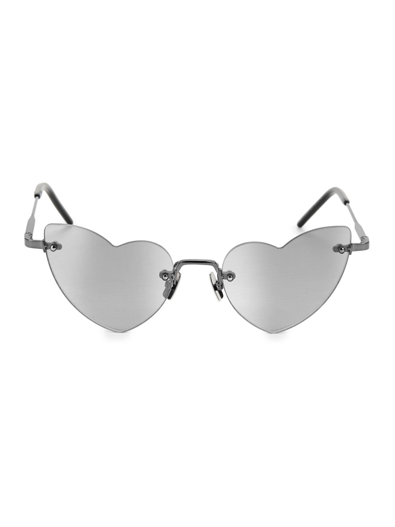 ysl heart sunglasses white