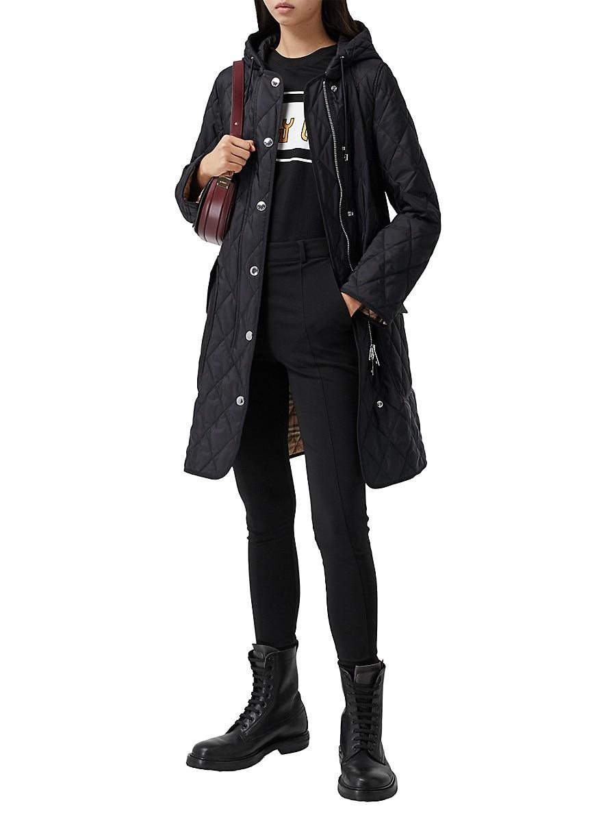 burberry roxby thermoregulated quilted coat