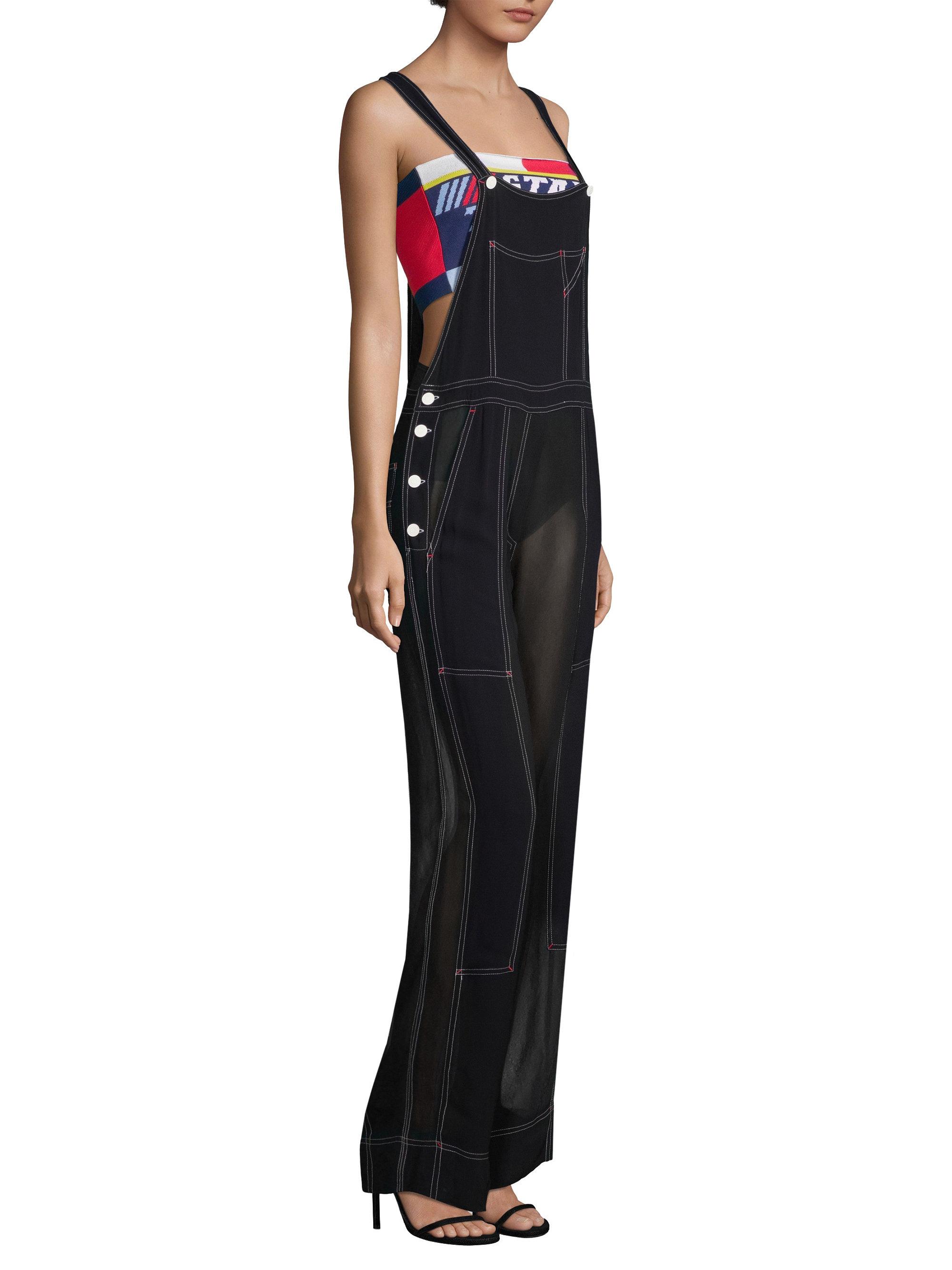 sheer overalls