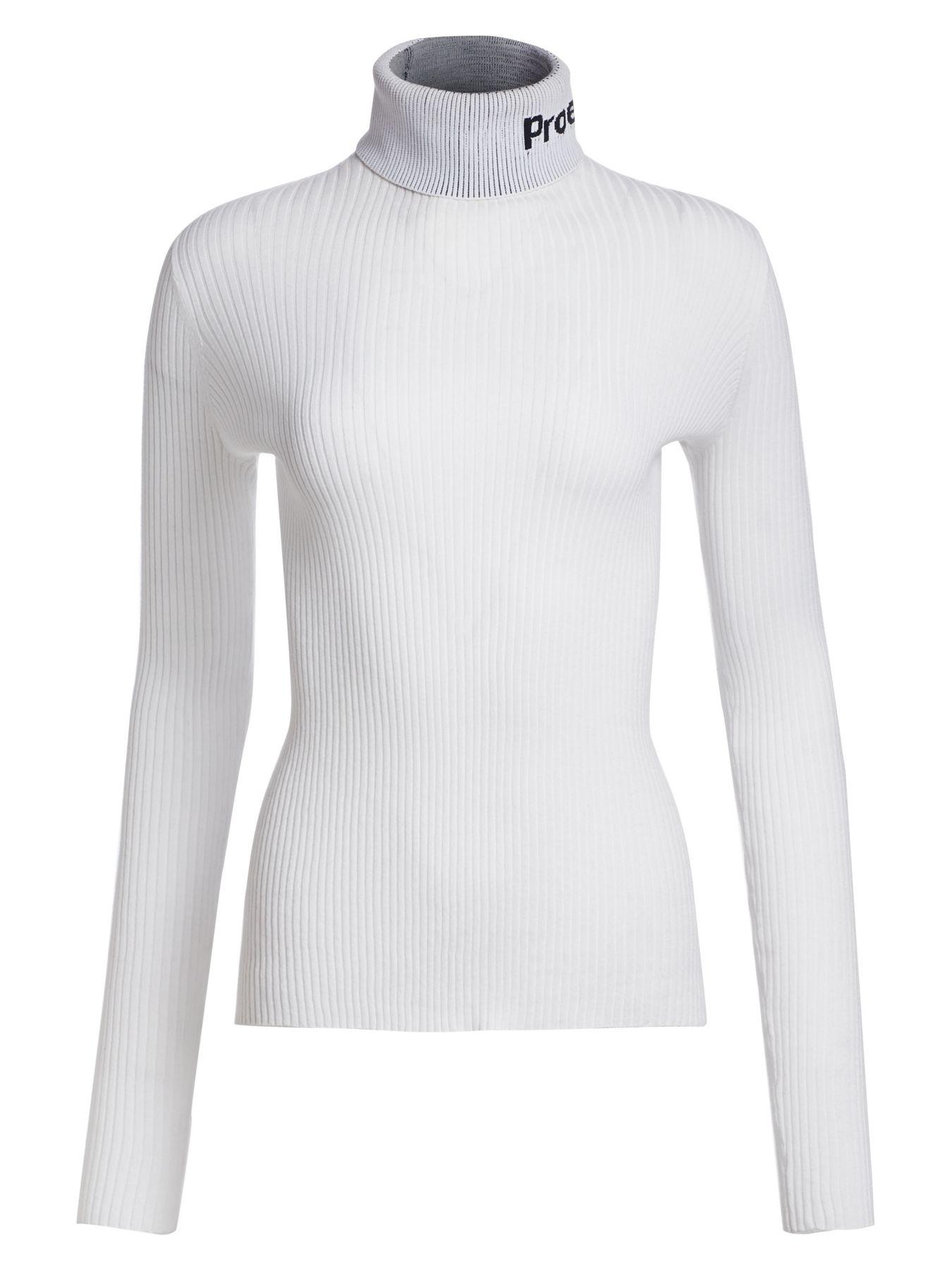 PROENZA SCHOULER WHITE LABEL Lightweight Rib-knit Turtleneck Sweater in ...