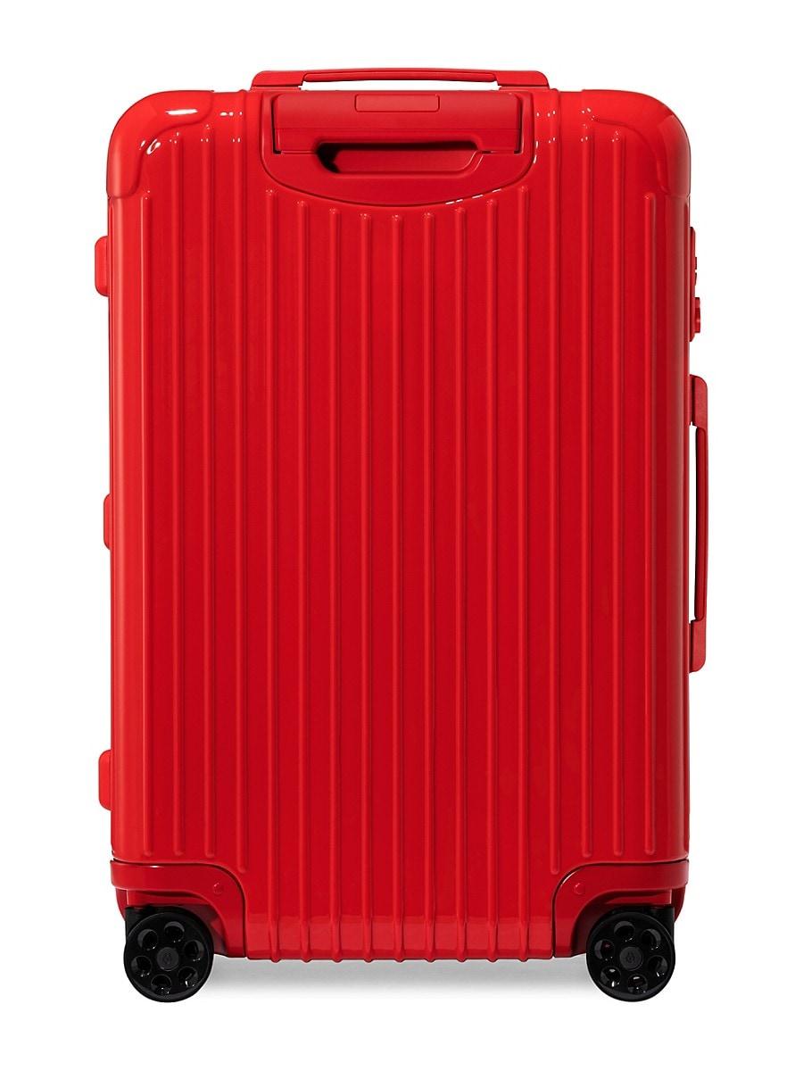 red carry on suitcase
