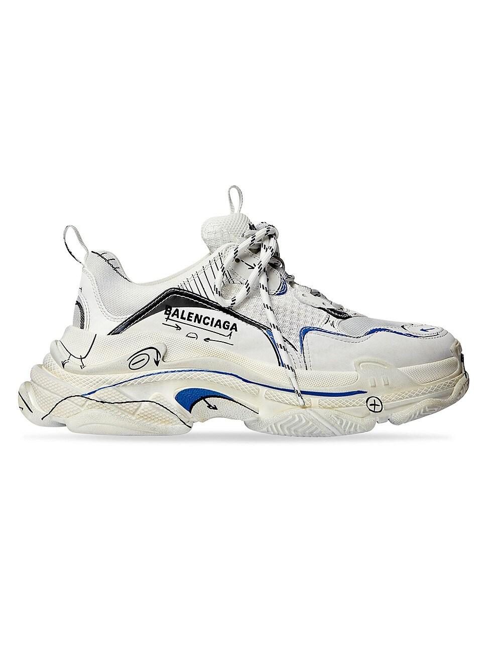 balenciaga triple s blanche