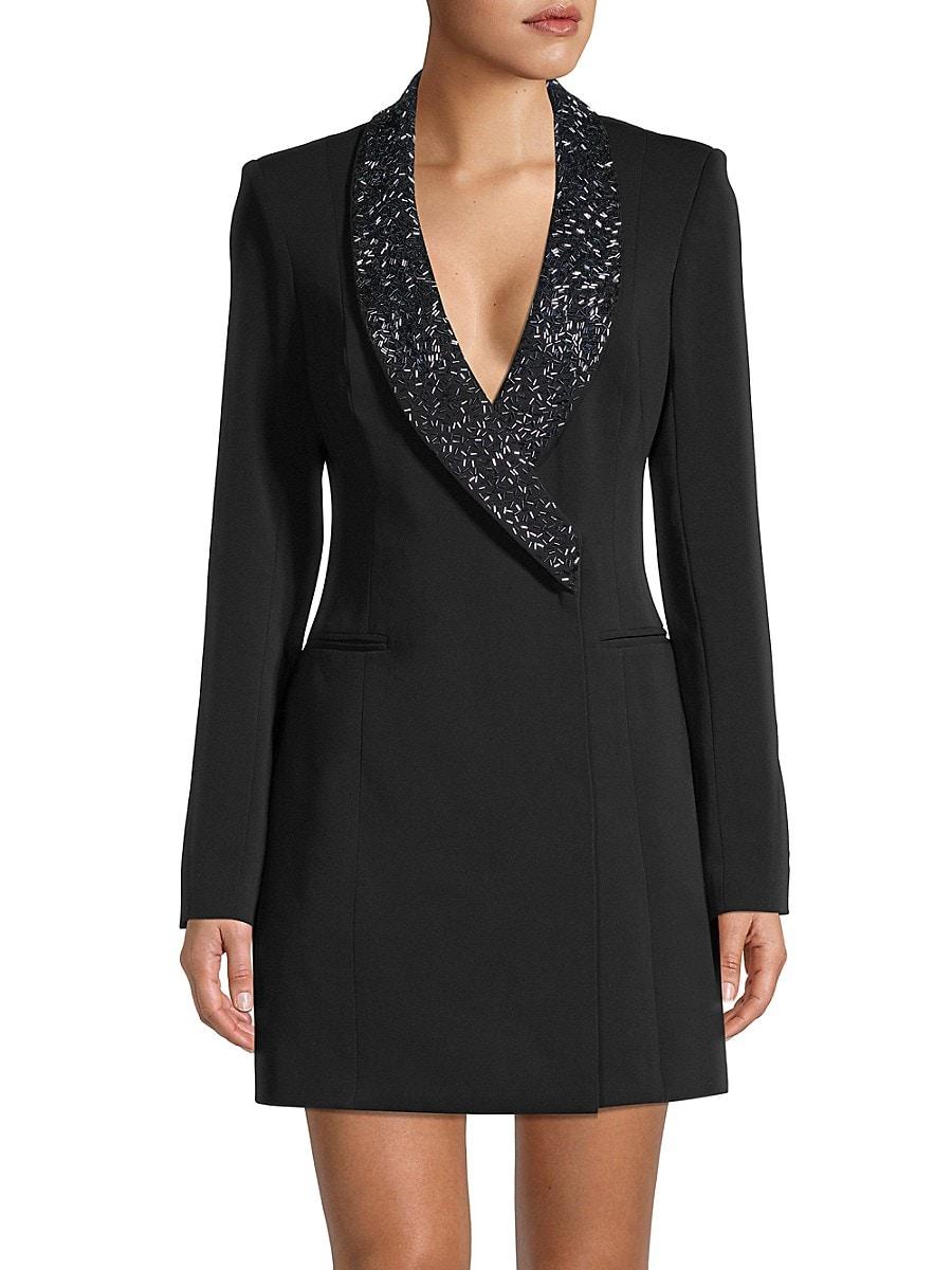 Austin Embellished-lapel Blazer Dress 