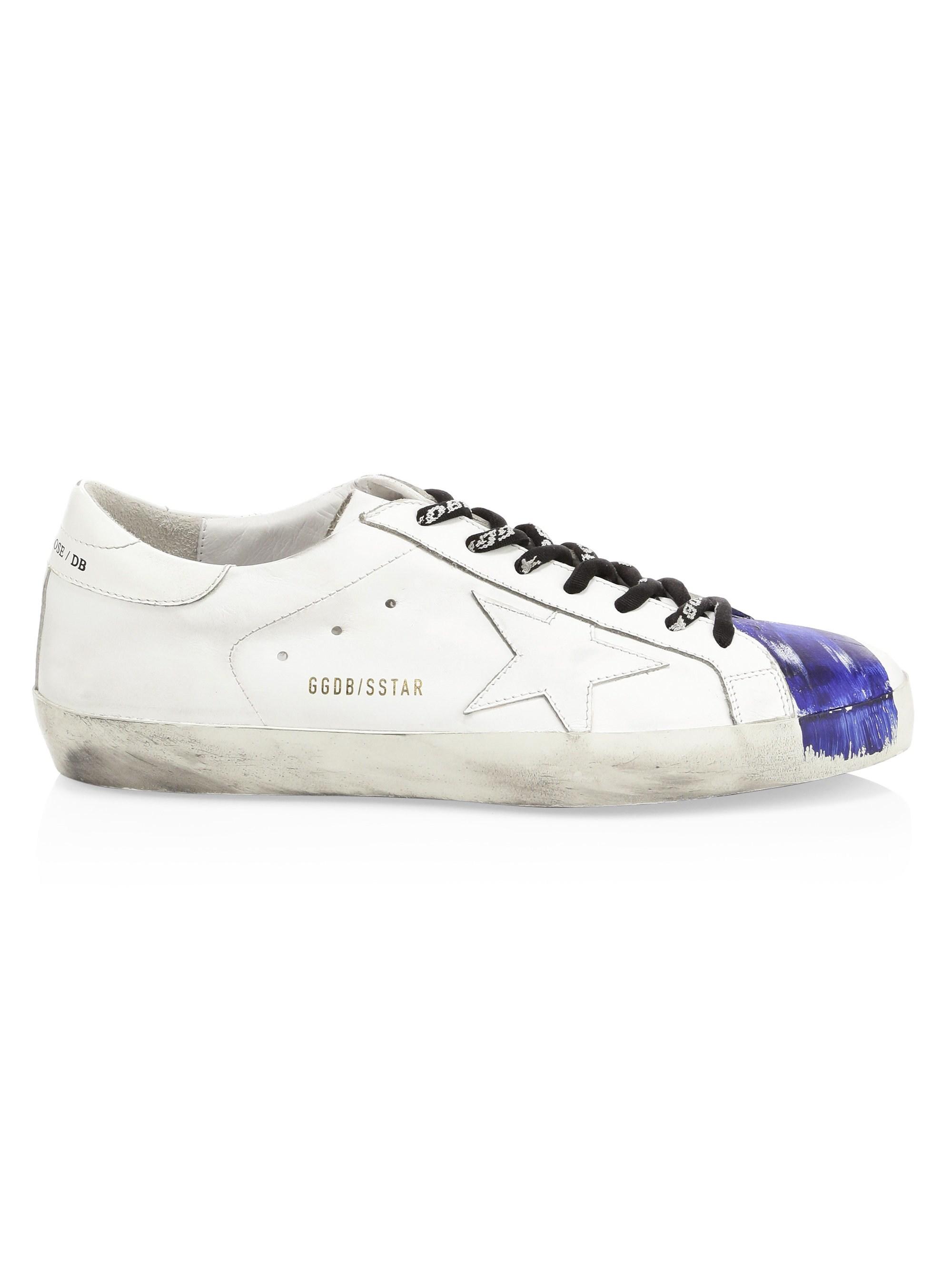 blue golden goose sneakers