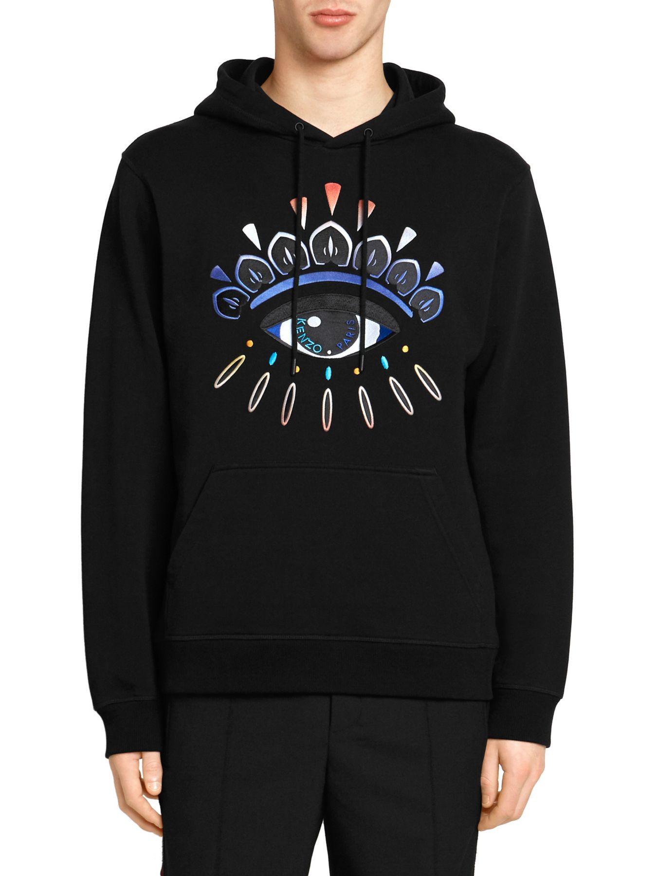 kenzo black eye hoodie