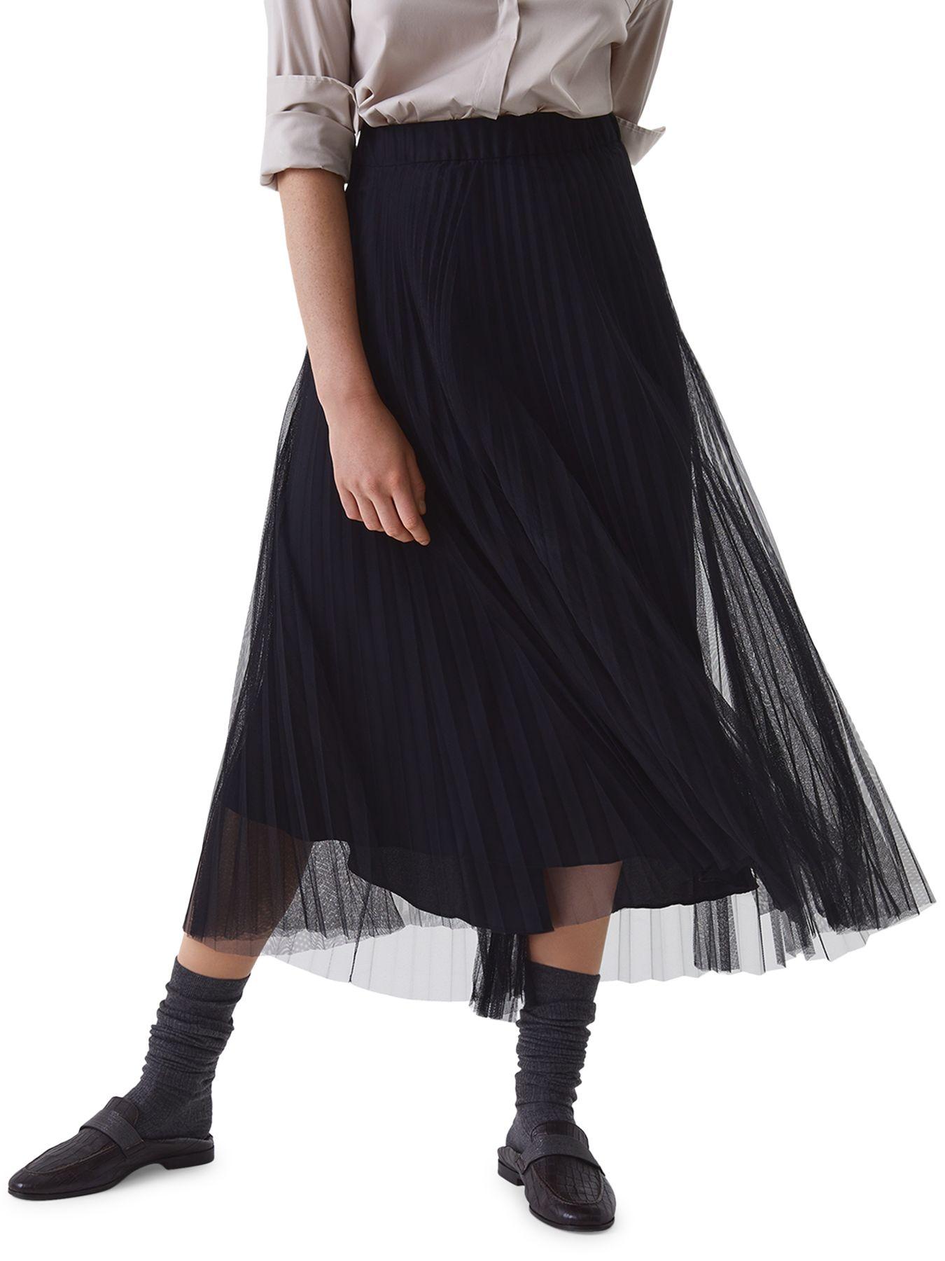 brunello cucinelli tulle skirt
