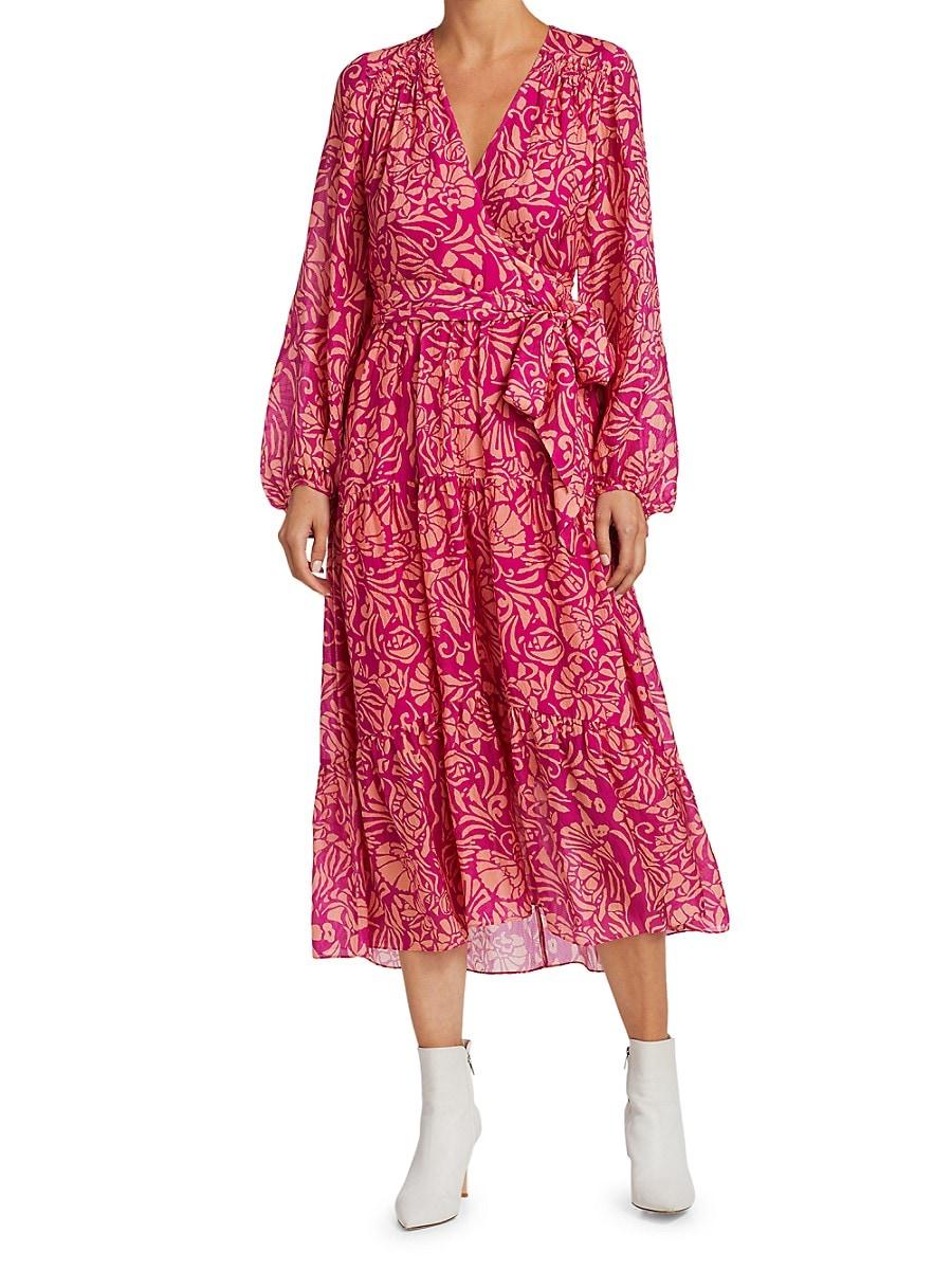 Tanya Taylor Liza Floral Print Silk 