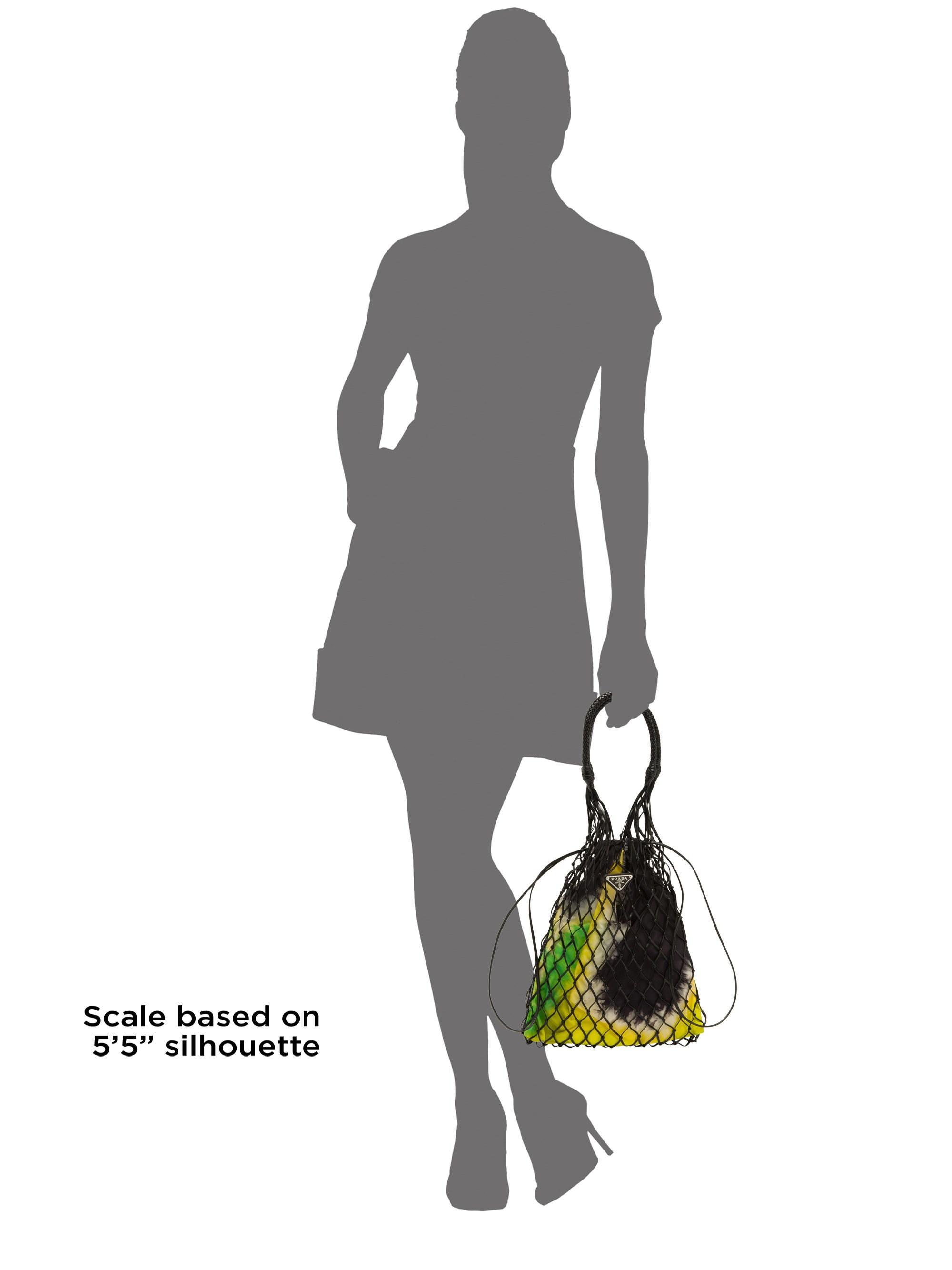 prada silk net bag