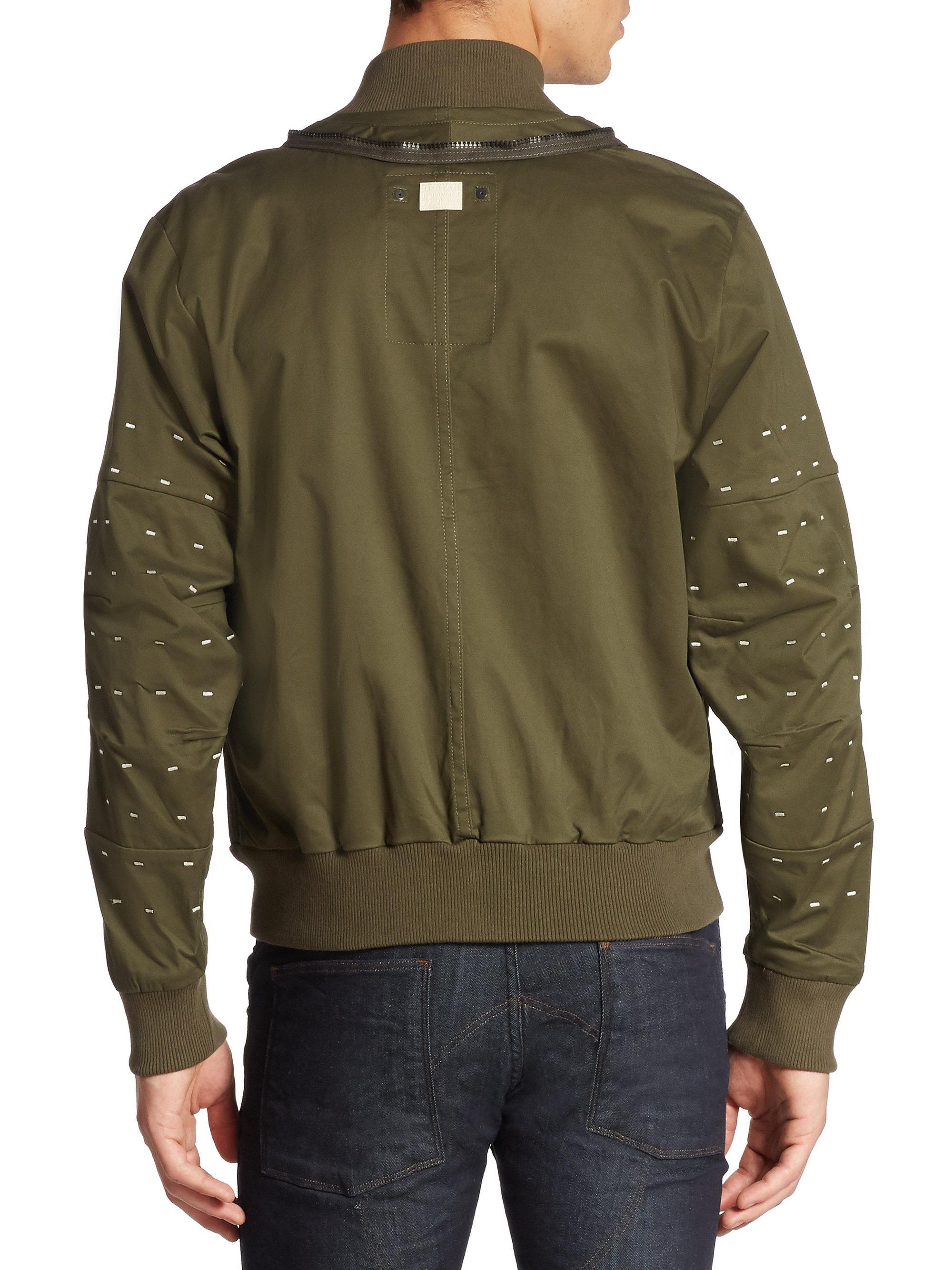 cotton blend bomber jacket