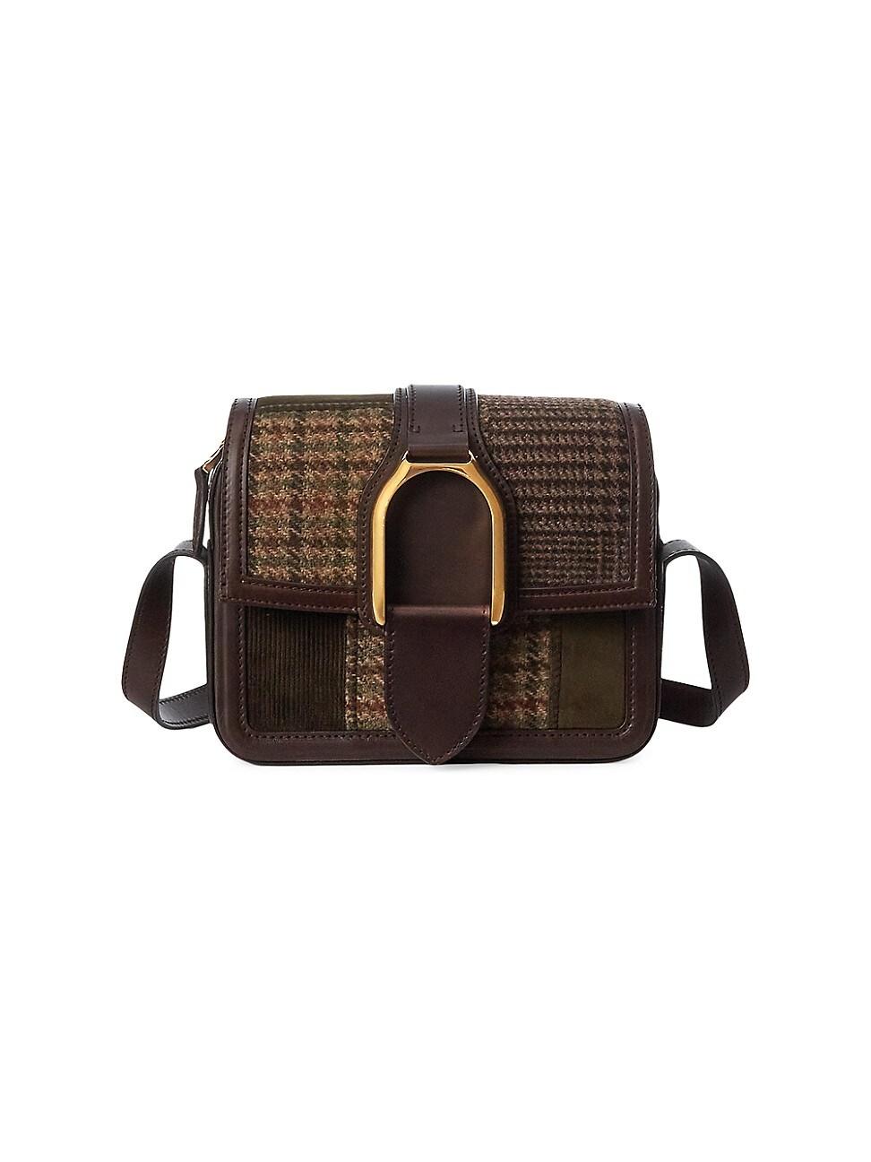 Ralph Lauren Collection Welington Patchwork Tweed Crossbody Bag in