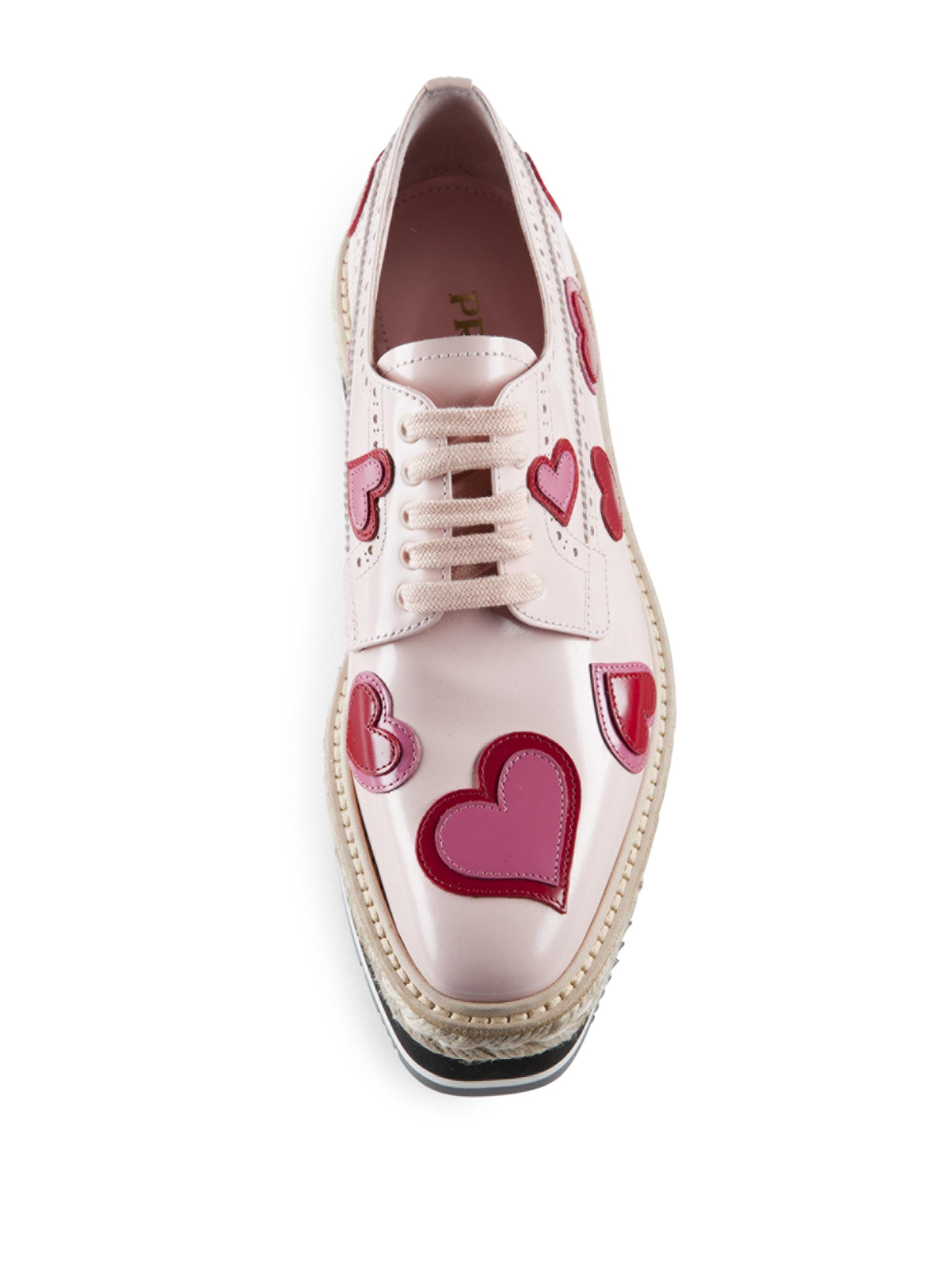 prada heart flats