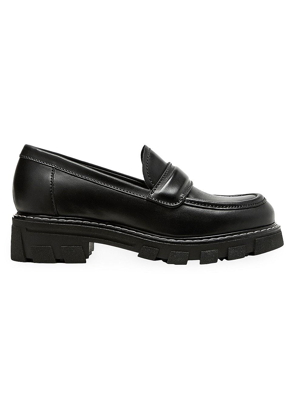 La Canadienne Douglas Leather Loafers in Black | Lyst