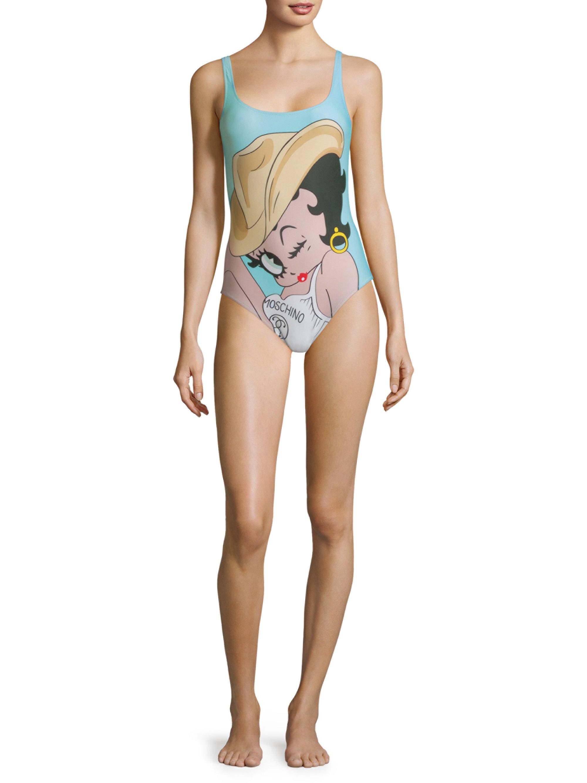 moschino betty boop swimsuit