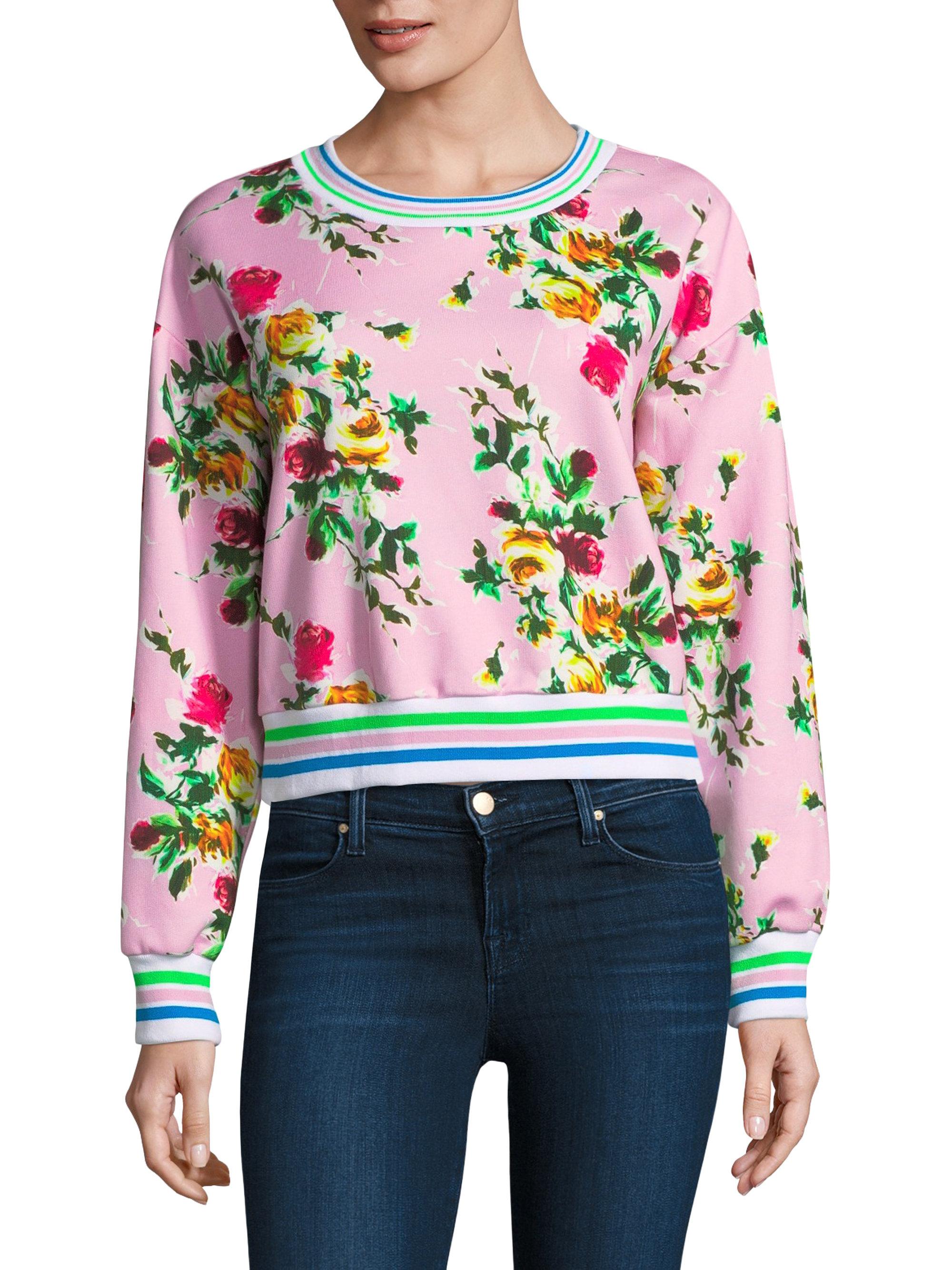 milly floral sweatshirt