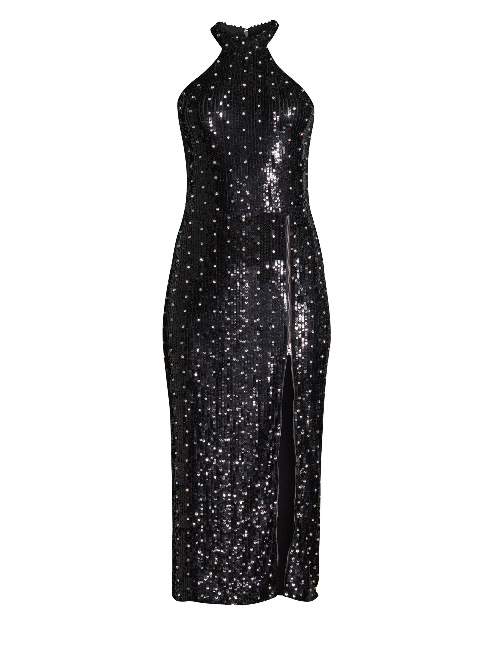 alice and olivia black gown