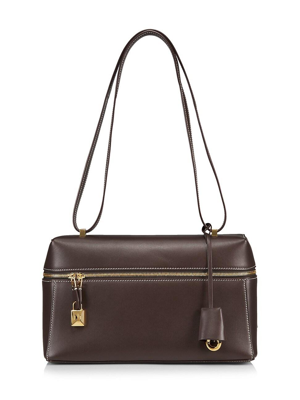 Loro Piana Extra Bag L27 Leather Shoulder Bag in Brown | Lyst