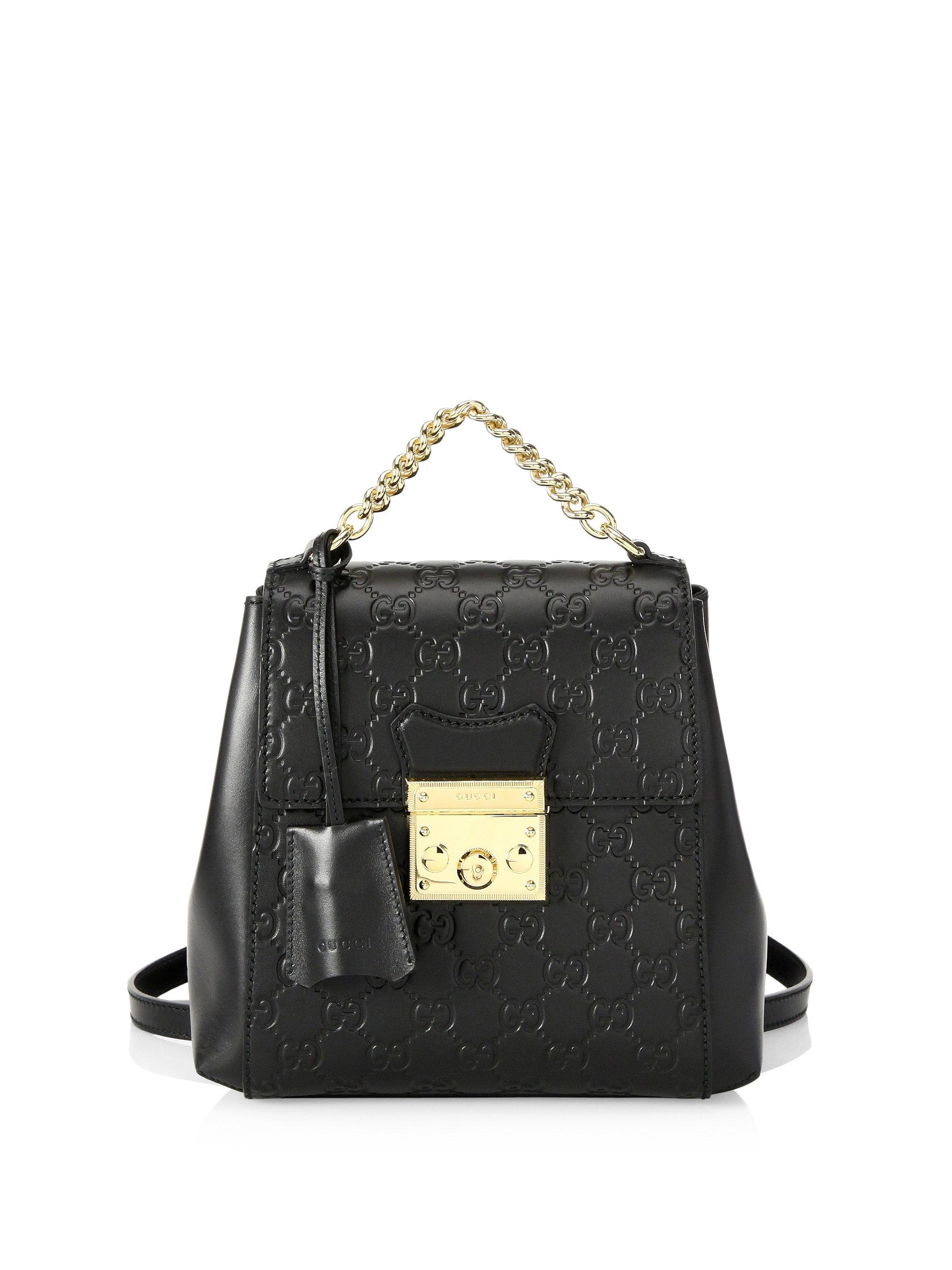 padlock gucci backpack