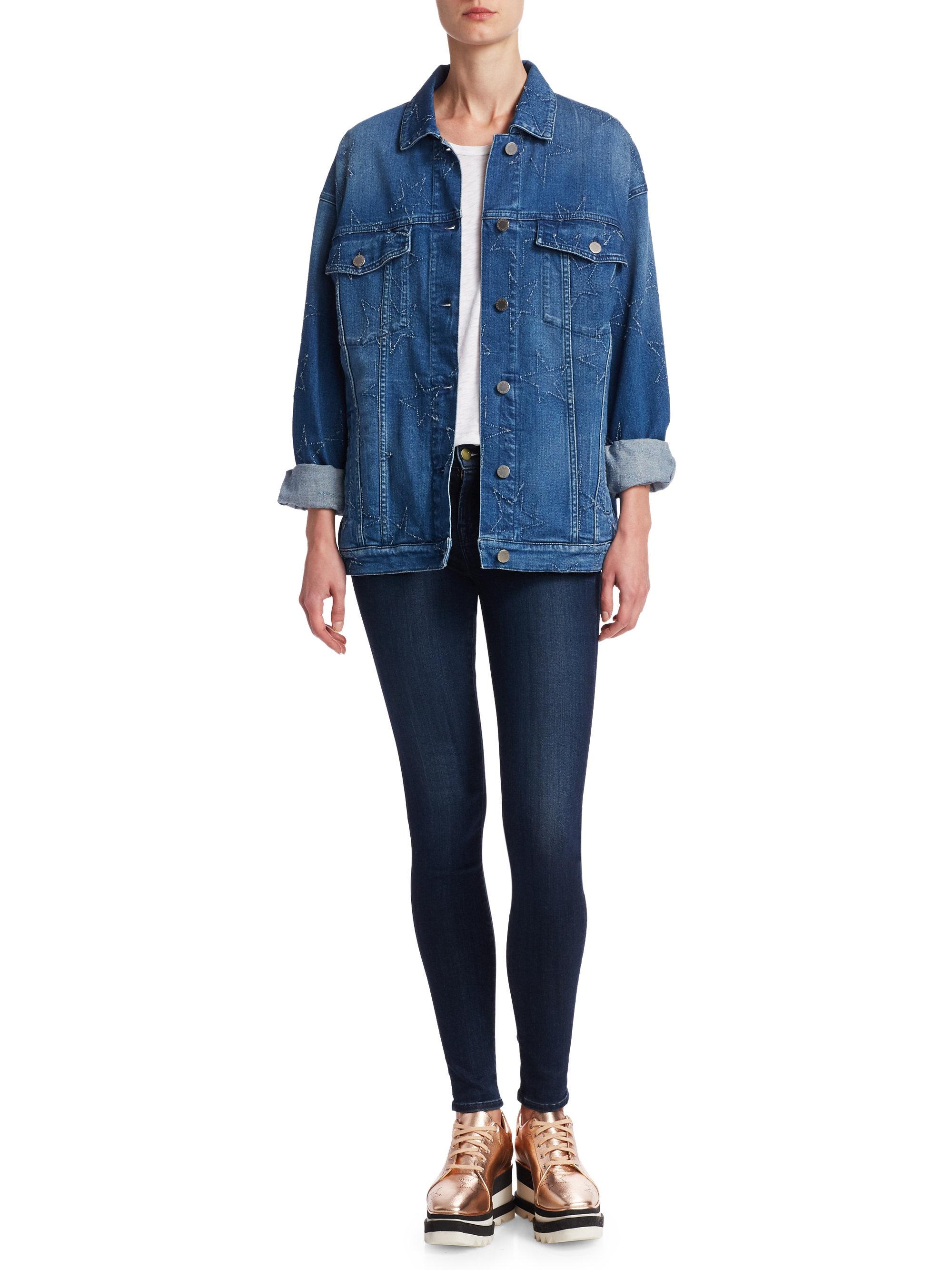 stella mccartney star denim jacket