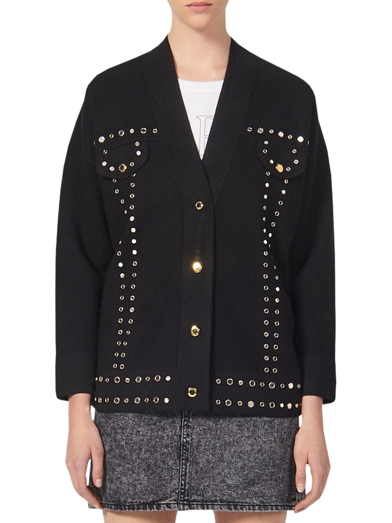 sandro black sweater