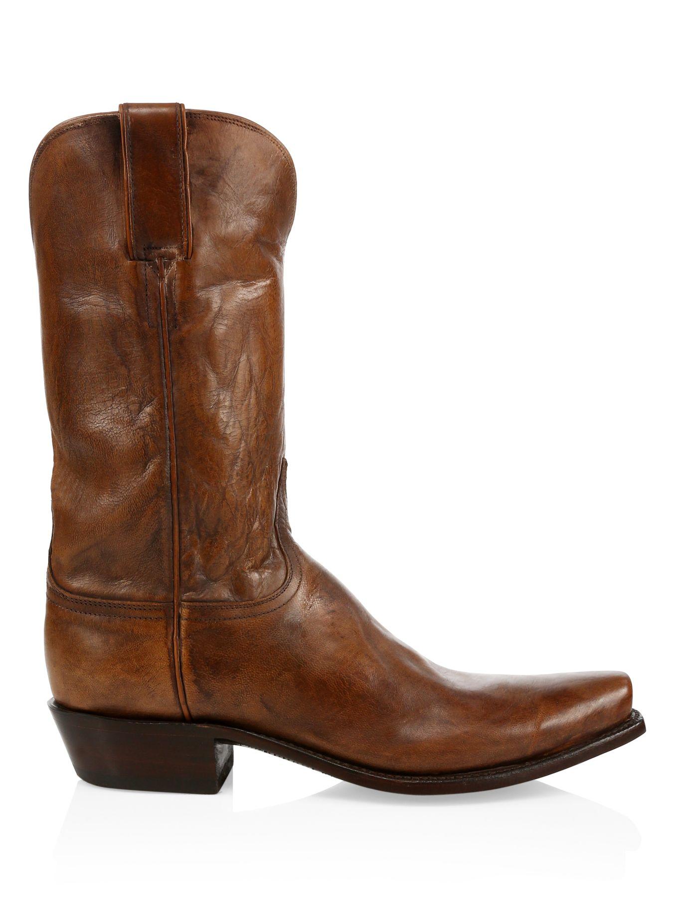 lucchese boots brown